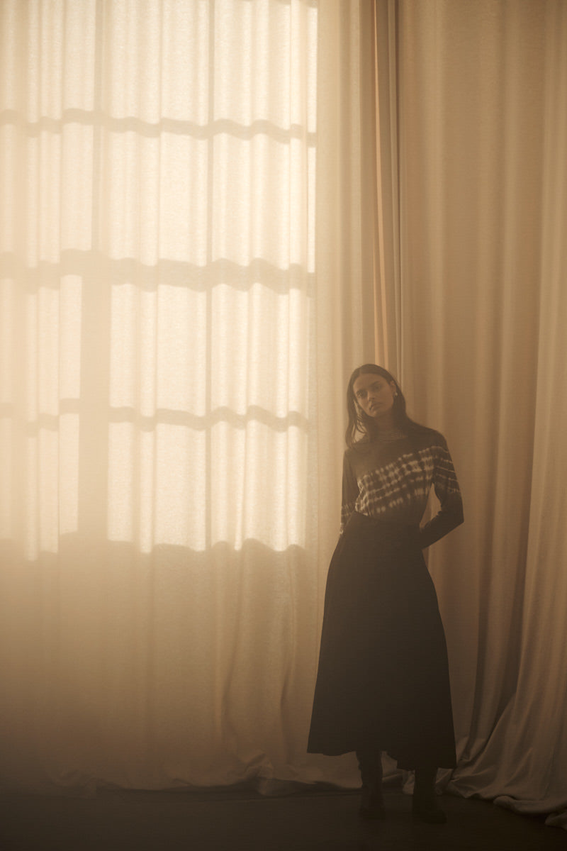 Xenia - Frequency long sleeve t-shirt I Dry mocca combo