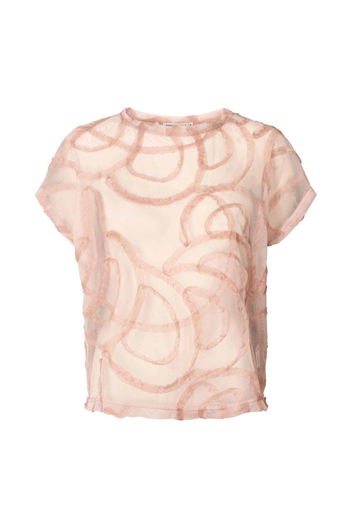 Gritt - Scribble boxy tee I Blush