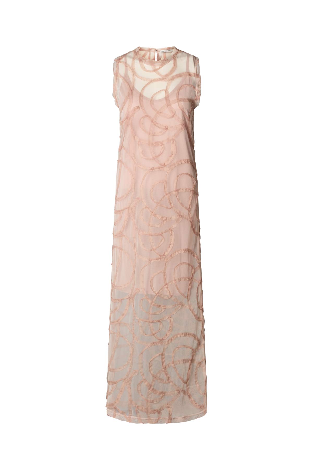 Vita - Scribble long dress I Blush