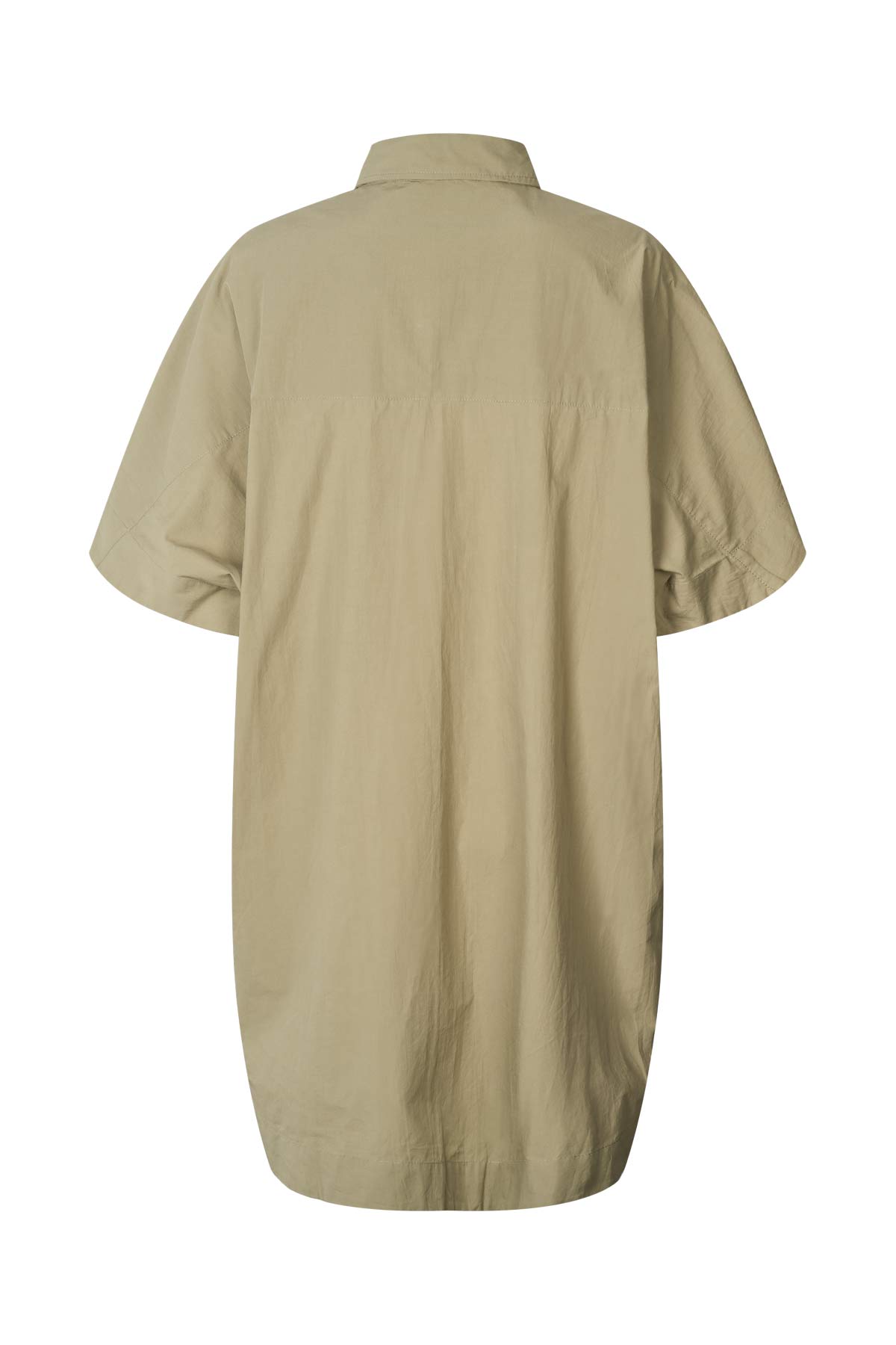 Berta - Poplin curved hem shirt dress I Vertiver