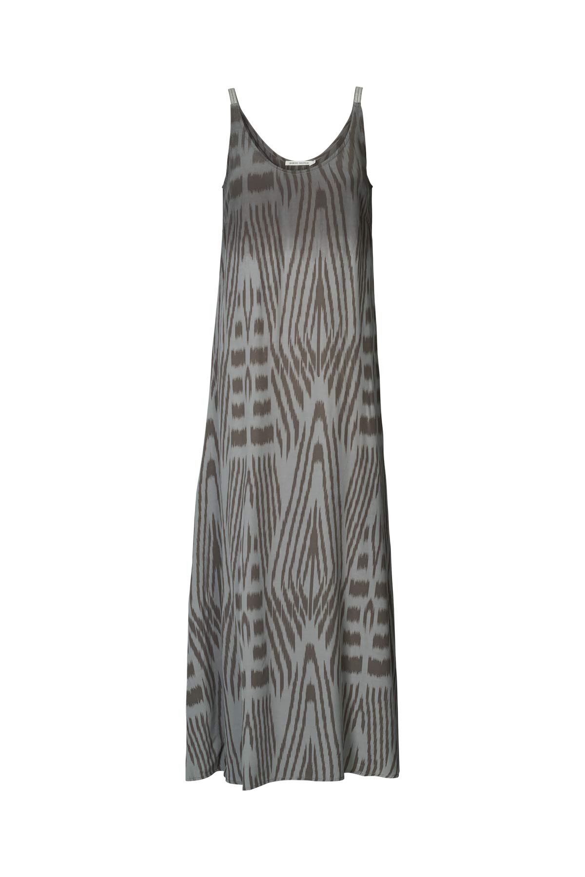 Maice - Ombre ikat slim string dress I Asphalt combo