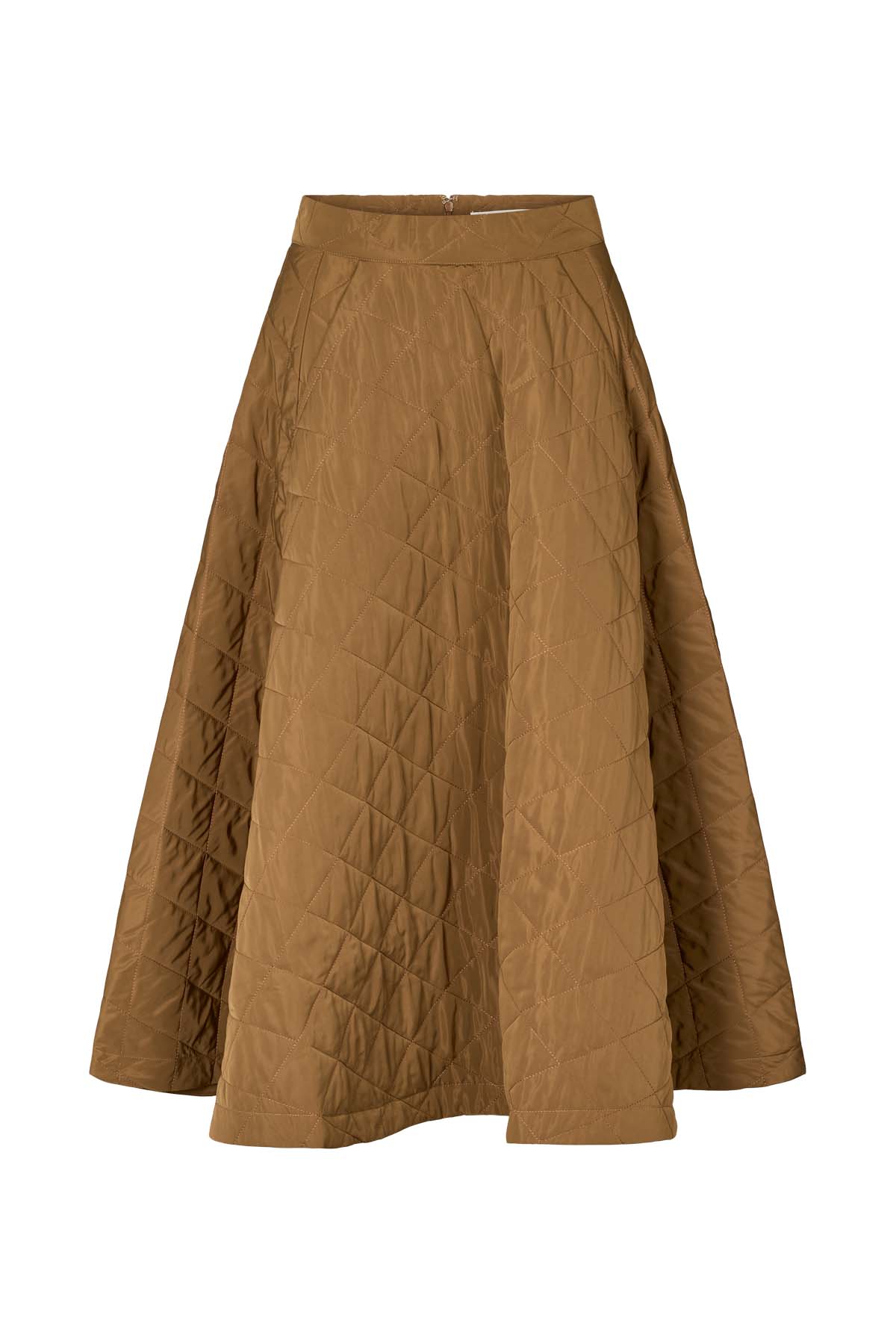Bisharo - Tech quilt full skirt I Chestnut