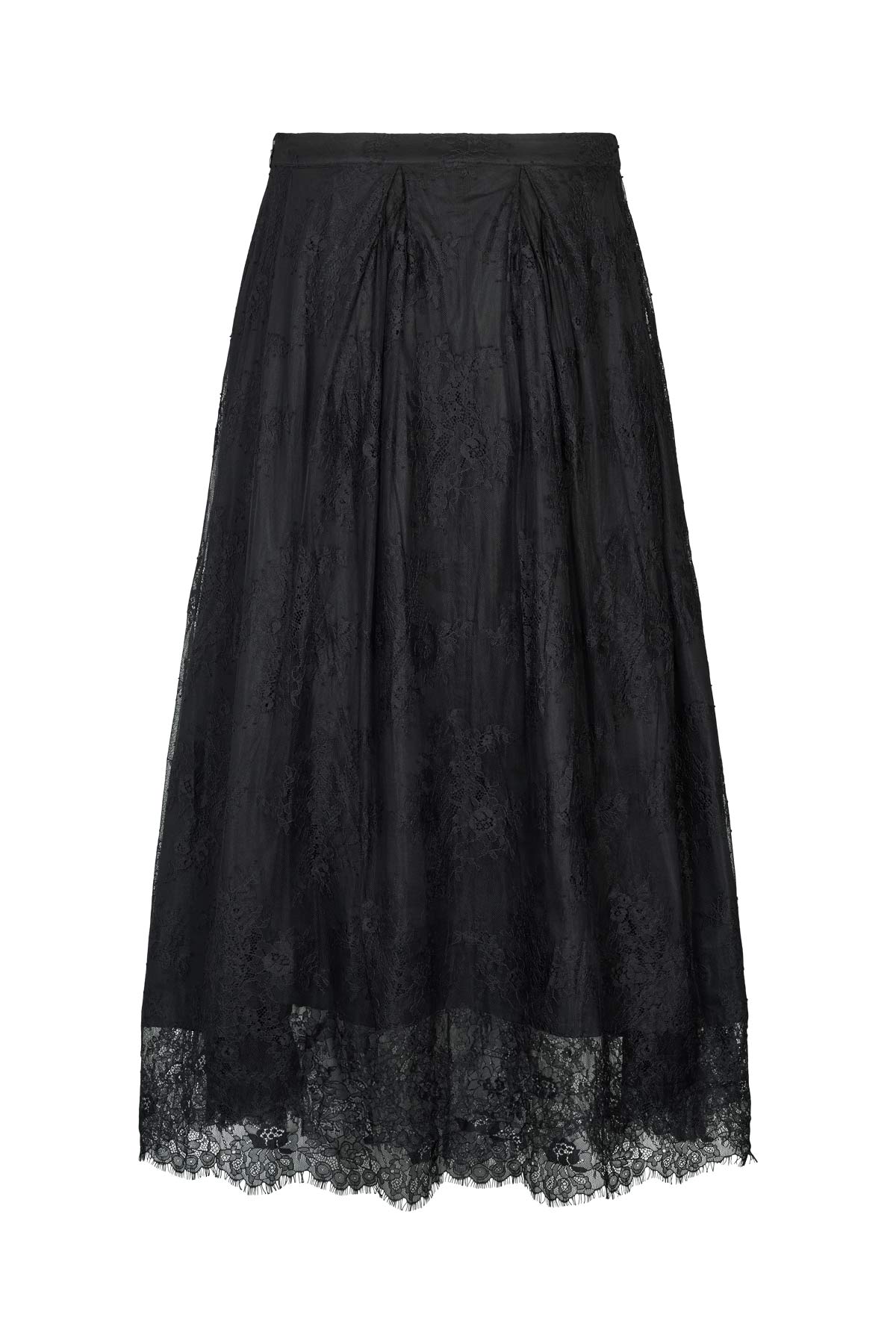 Monette - Laced multi layer skirt I Black