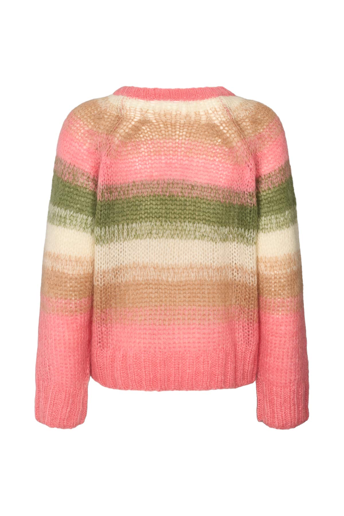 Jasmin - Blurred yarn boxy sweater I Pink combo