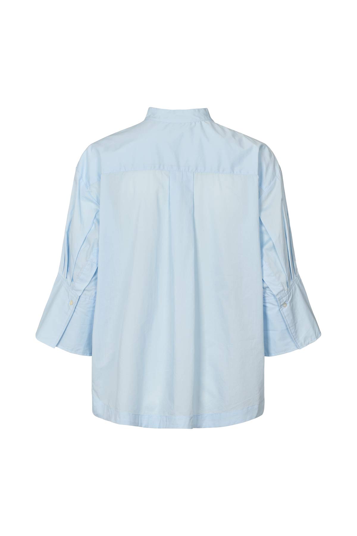 Seval - Poplin boxy shirt I Light blue