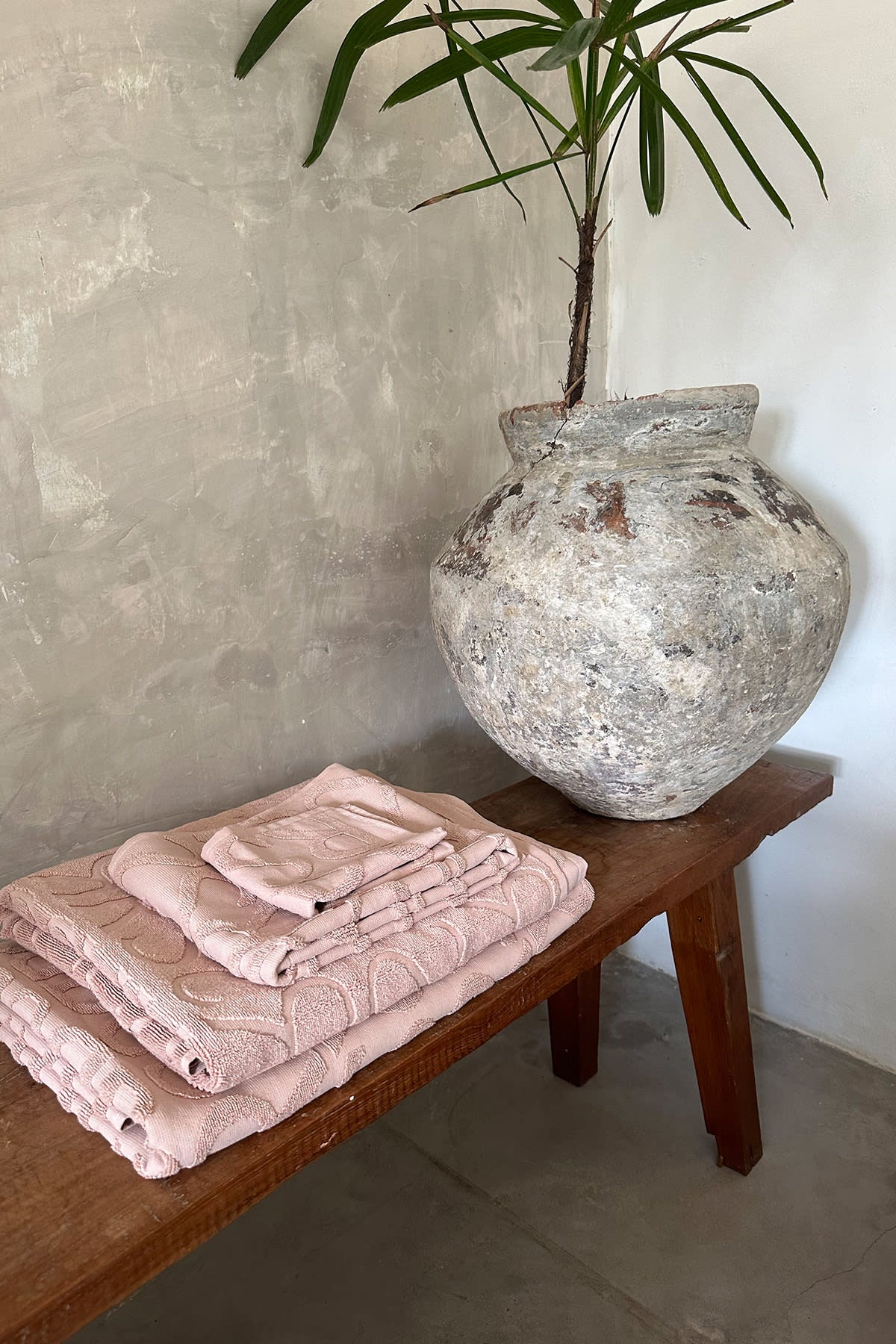 Washcloth - Monogram washcloth I Rose