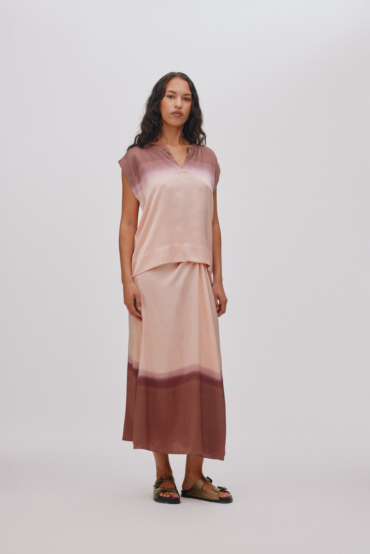 Rosalyn - Horizon blouse I Blush combo