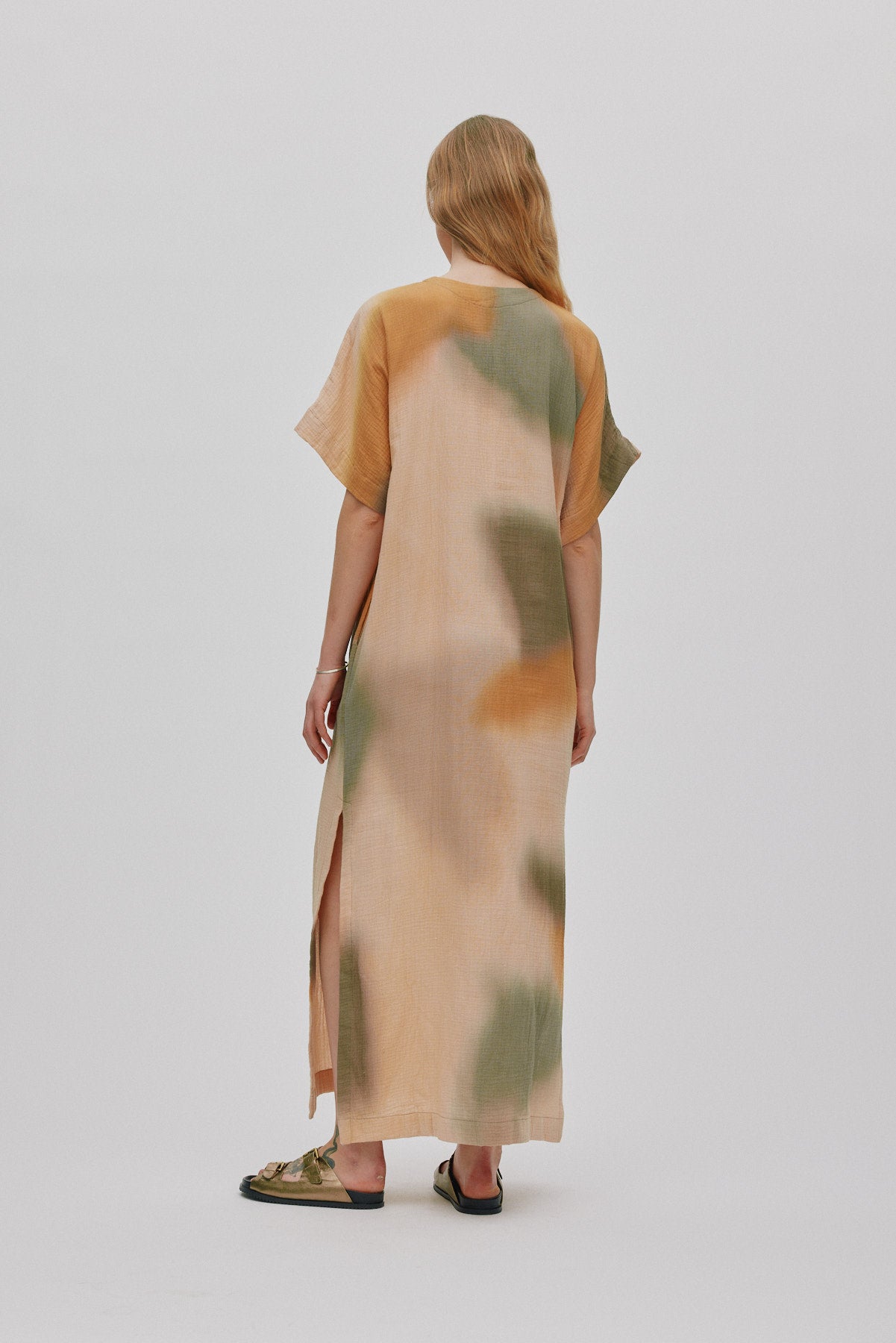 Inza - Water colour column dress I Dessert combo