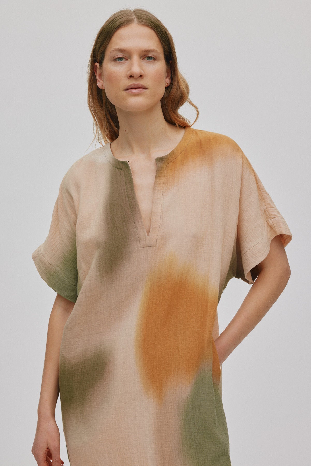 Inza - Water colour column dress I Dessert combo