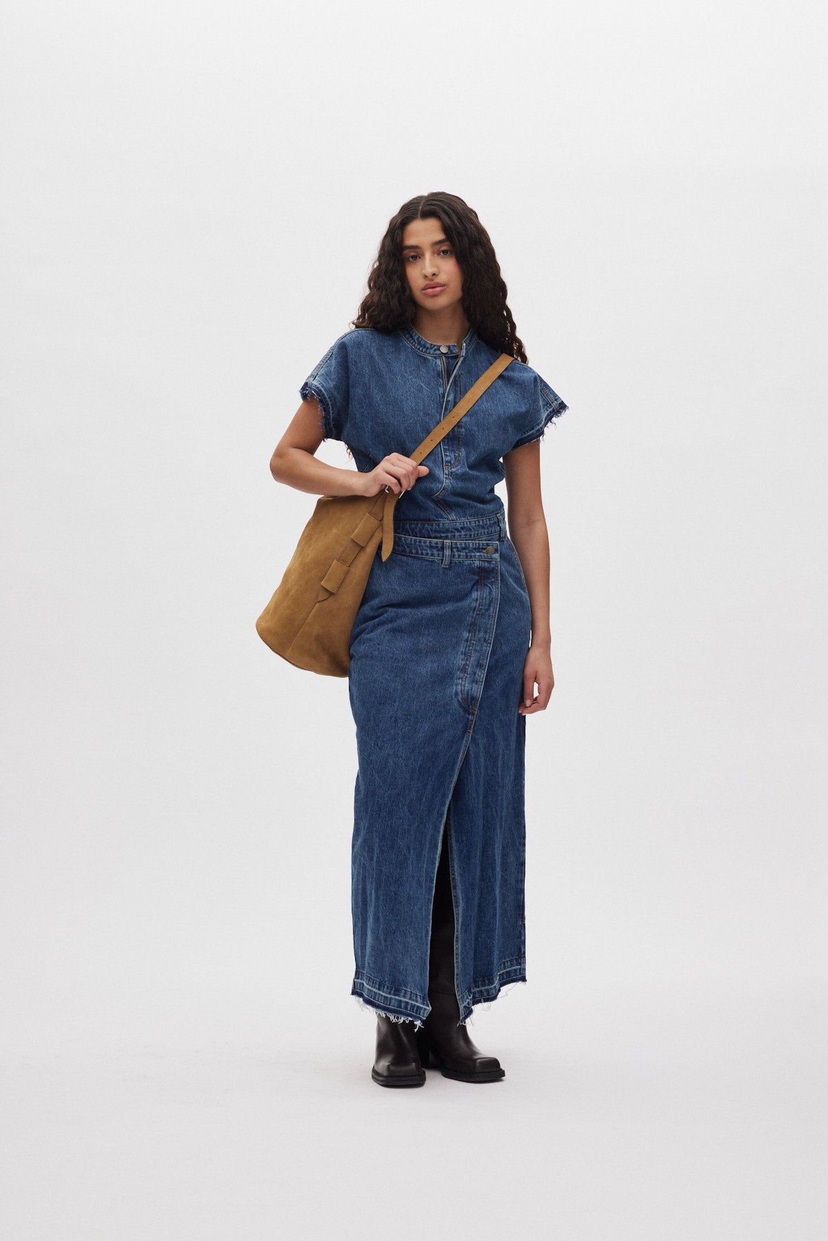 Nency - Denim dress I Dark indigo