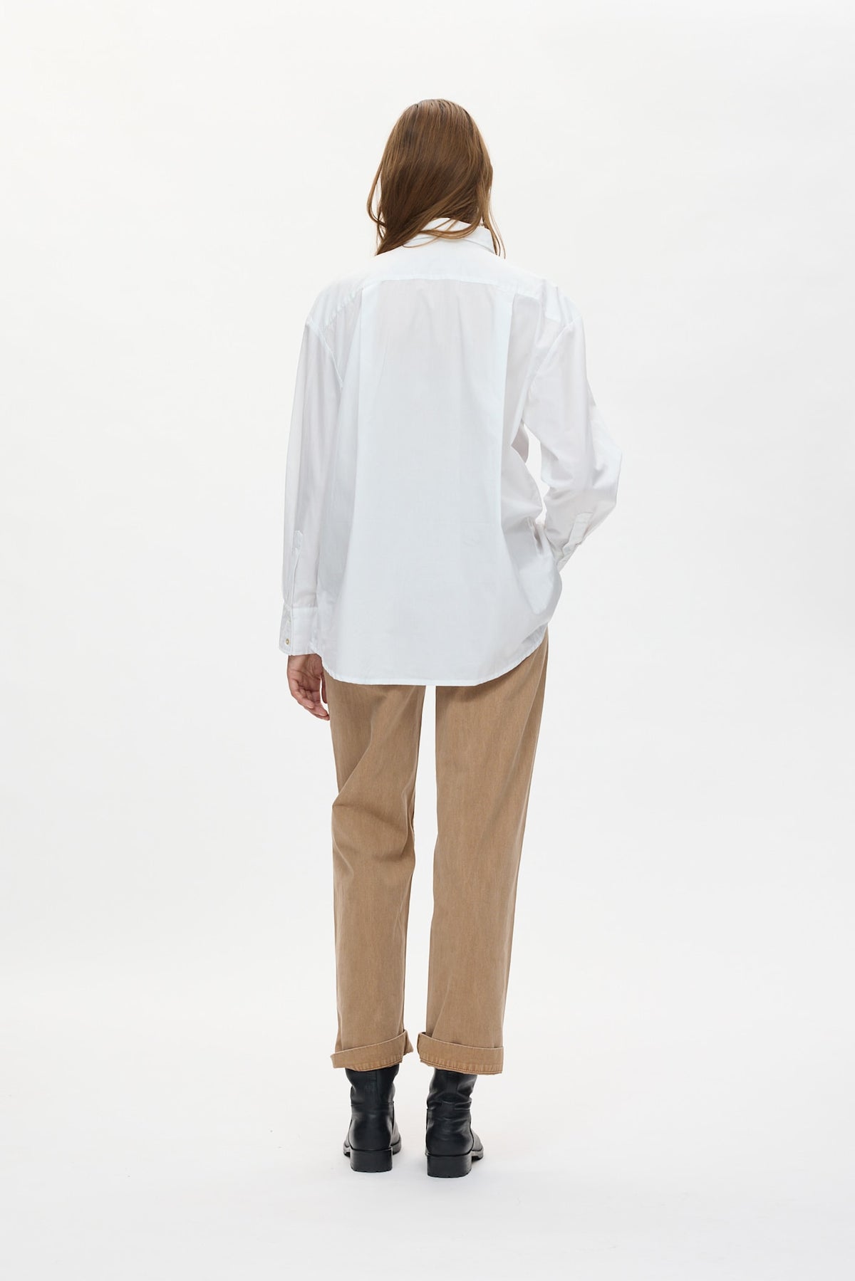 Sabina - Canvas pants I Washed tobacco