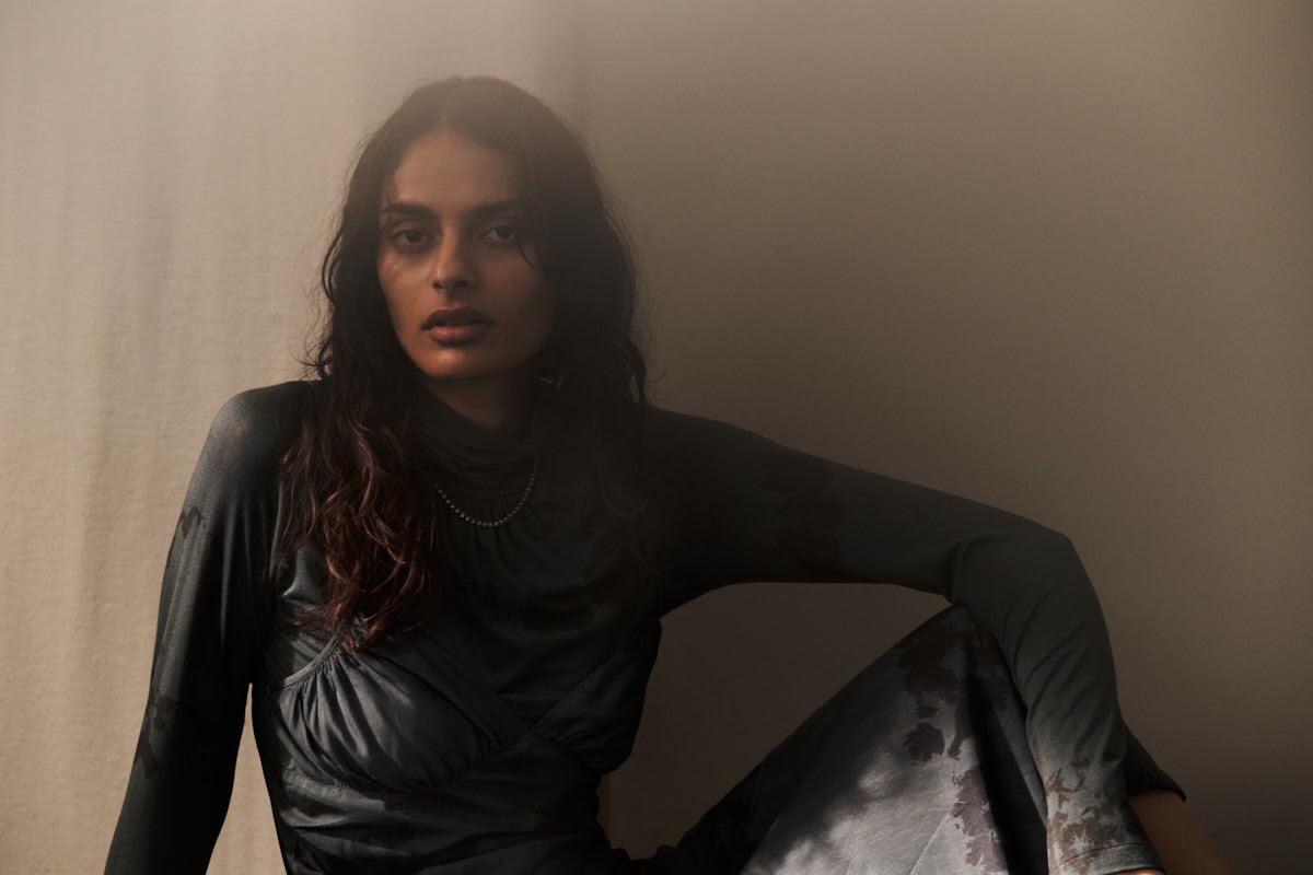 Hiba - Cosmic FN long sleeve top I Anthracite combo