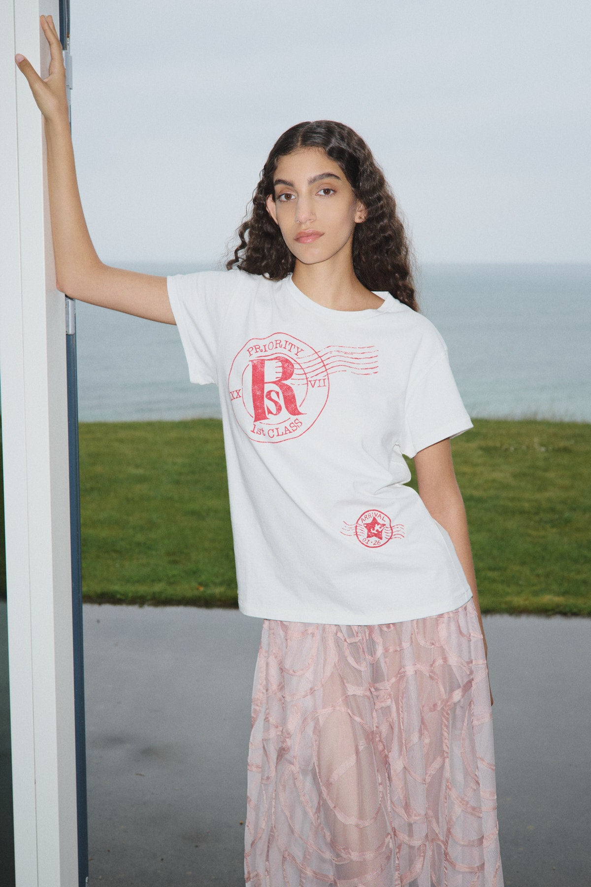 Silke - Scribble full skirt I Blush