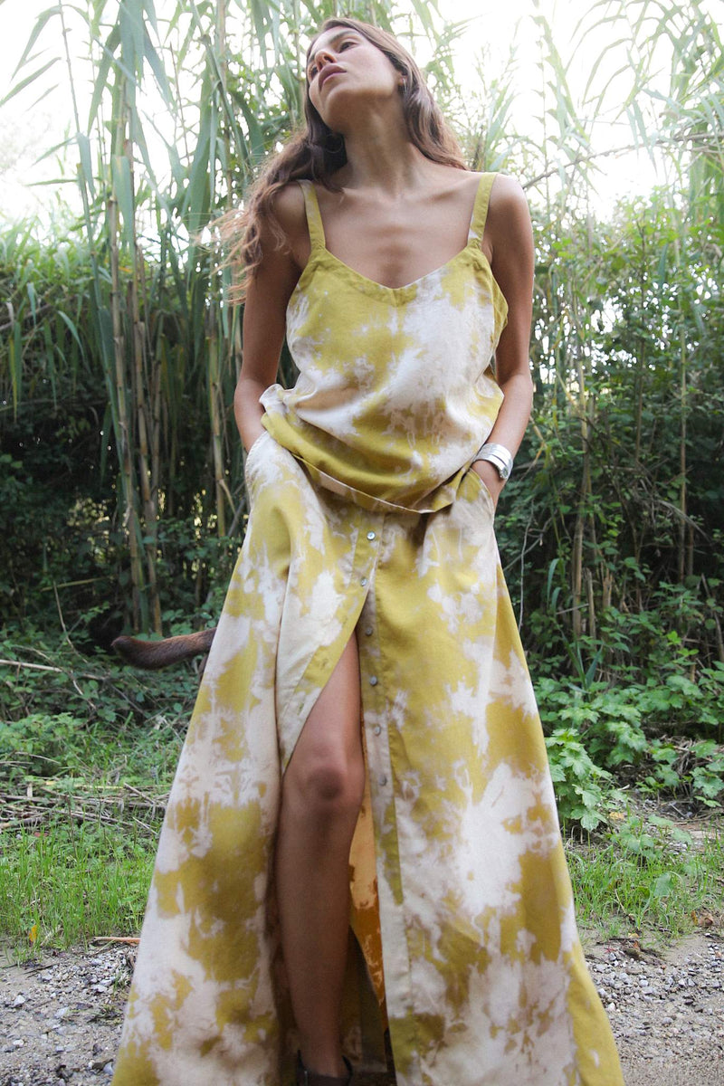 Maisa - Misty camisole top I Golden mustard combo