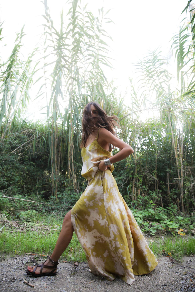 Maisa - Misty camisole top I Golden mustard combo