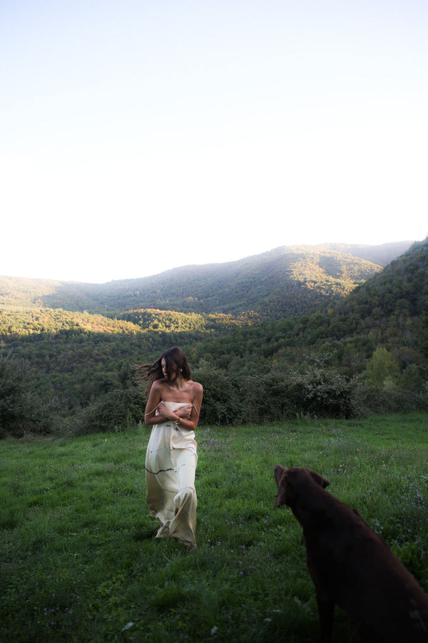 Hanny - Nuance string dress I Banana combo
