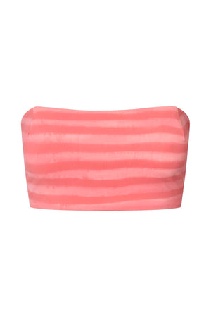 Blurred line bandeau top - Mikie I Pink combo