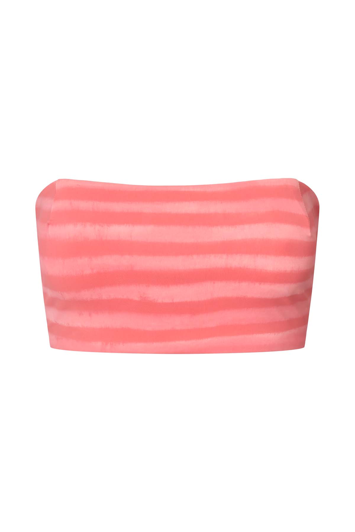 Blurred line bandeau top - Mikie I Pink combo