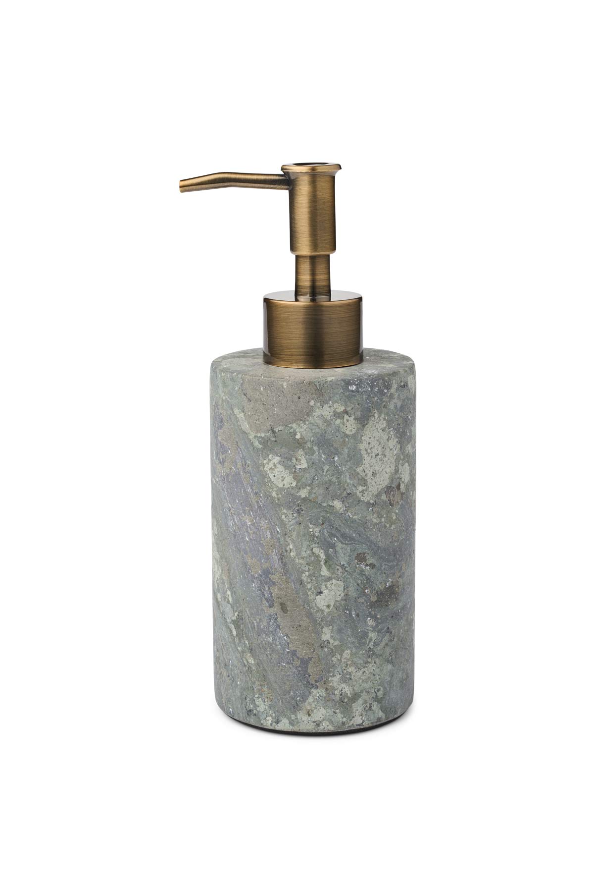 Cylinder Marble Soap Dispenser - Rabens Apartment I Grey Combo
