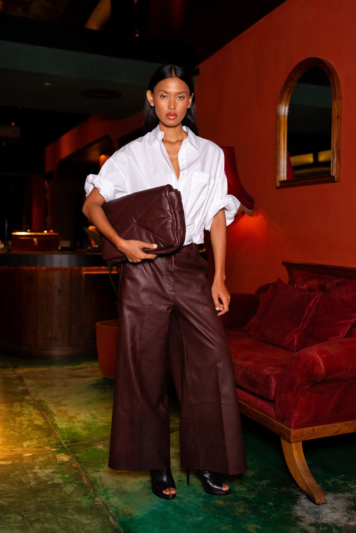 Bobbies - Poplin oversize shirt I White