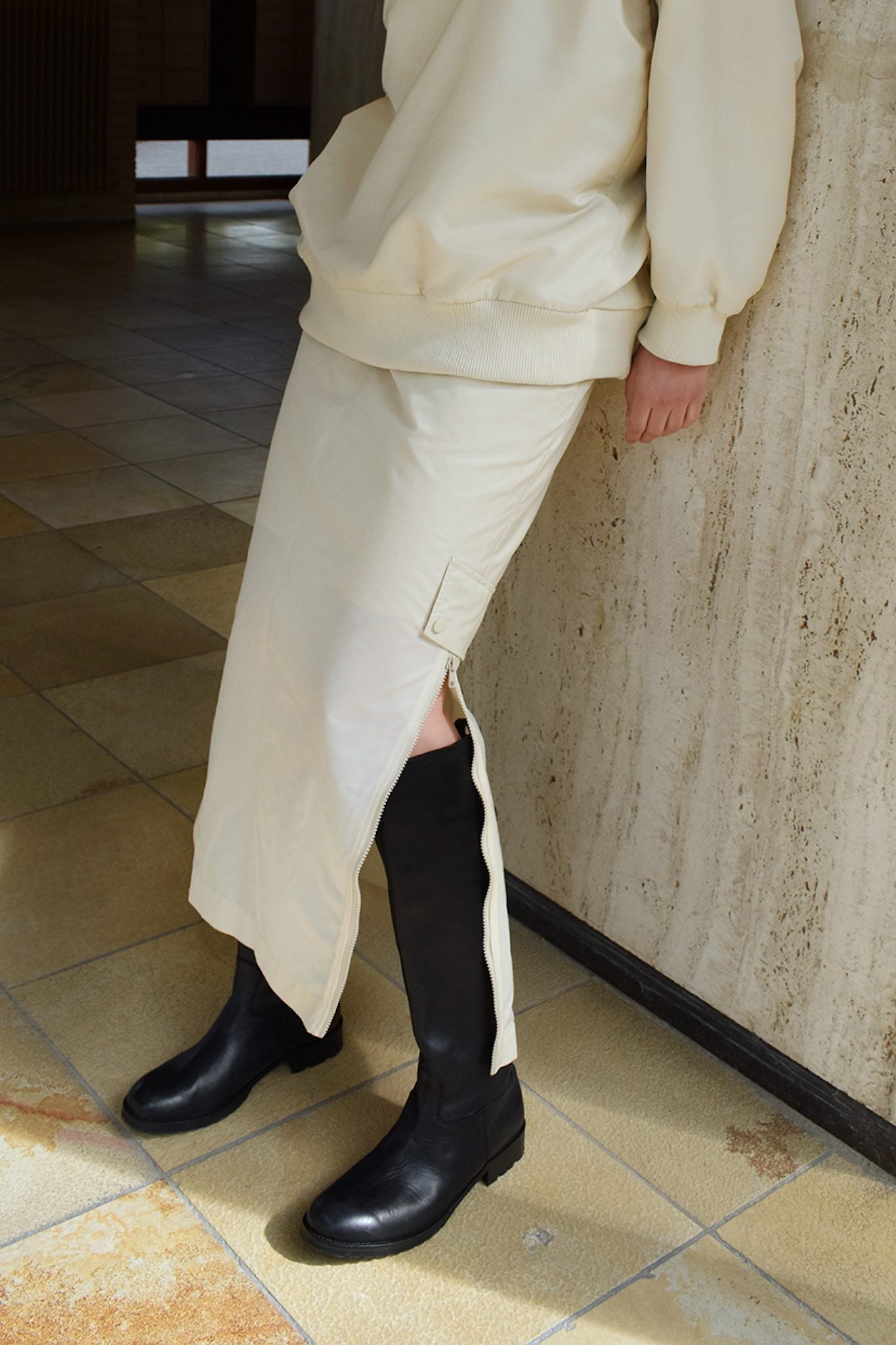 Leather riding boot - Marit I Black