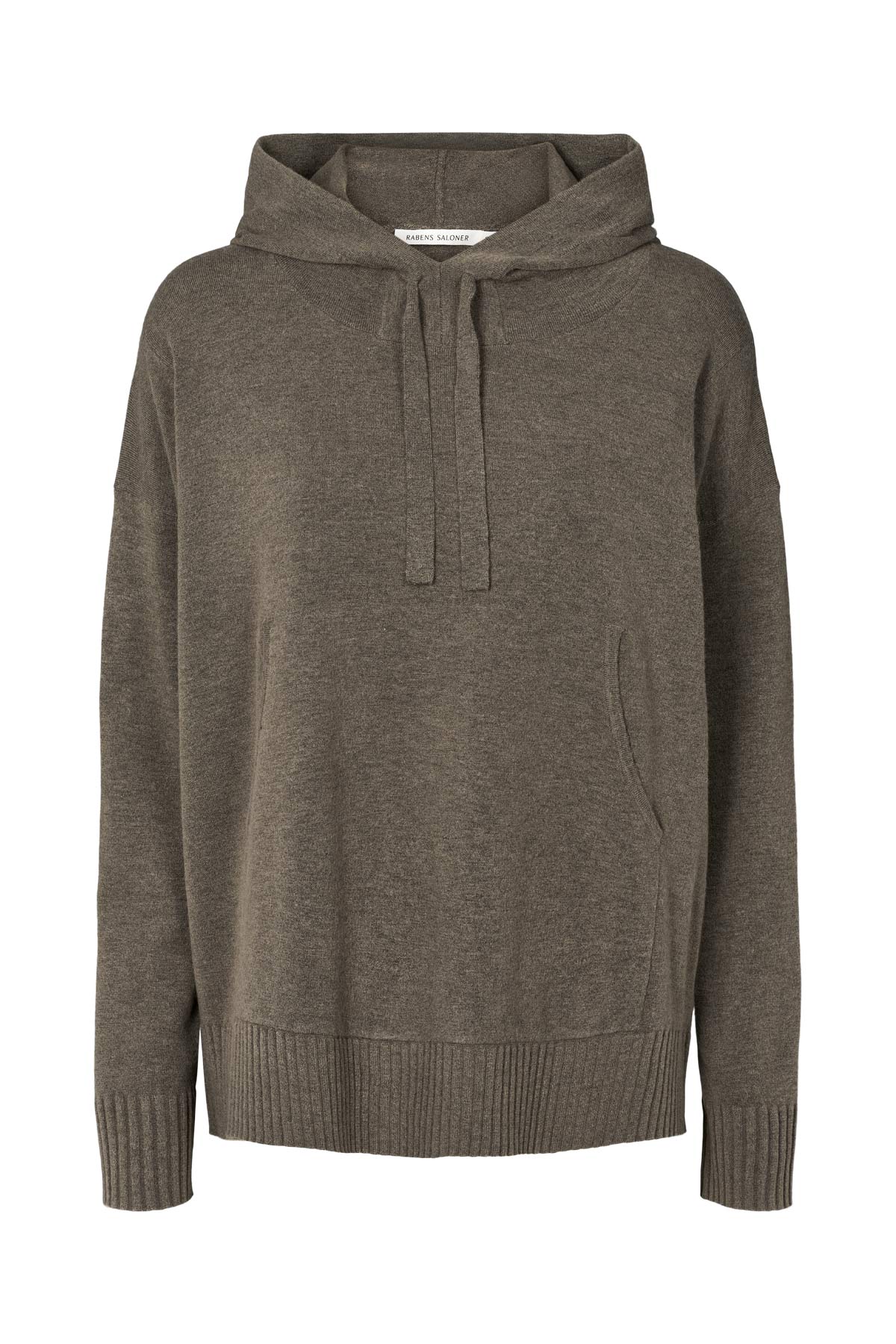 Knit lounge over size hoodie - Helena I Mole melange