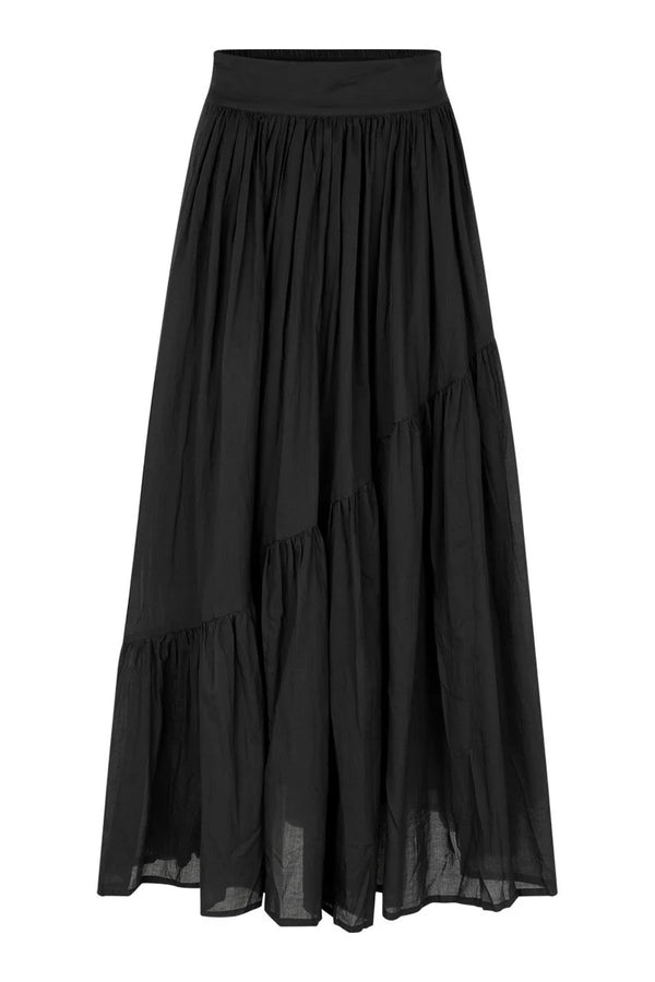 Angled gather skirt - Polonia I Black