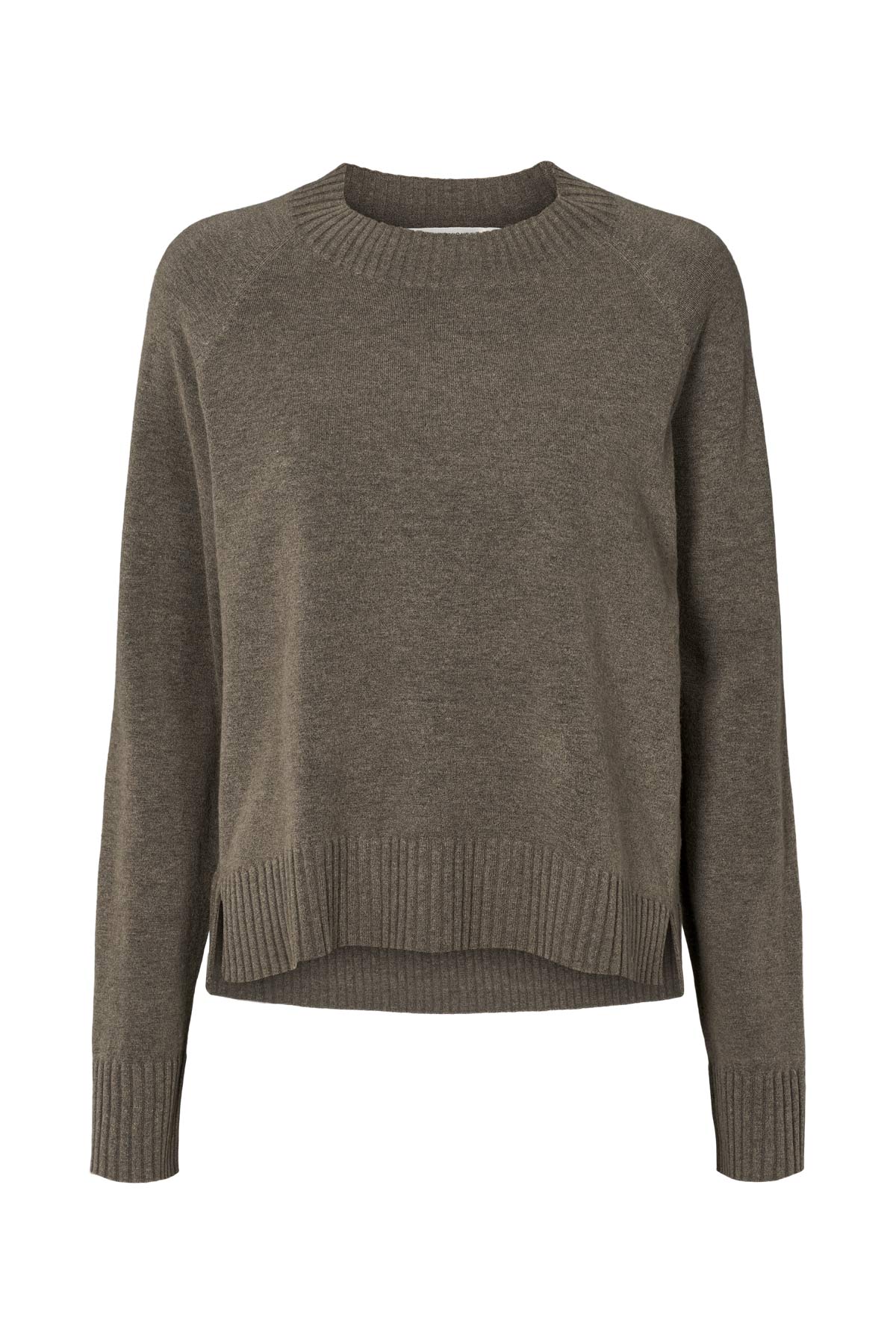Knit lounge boxy sweater - Ruca I Mole melange