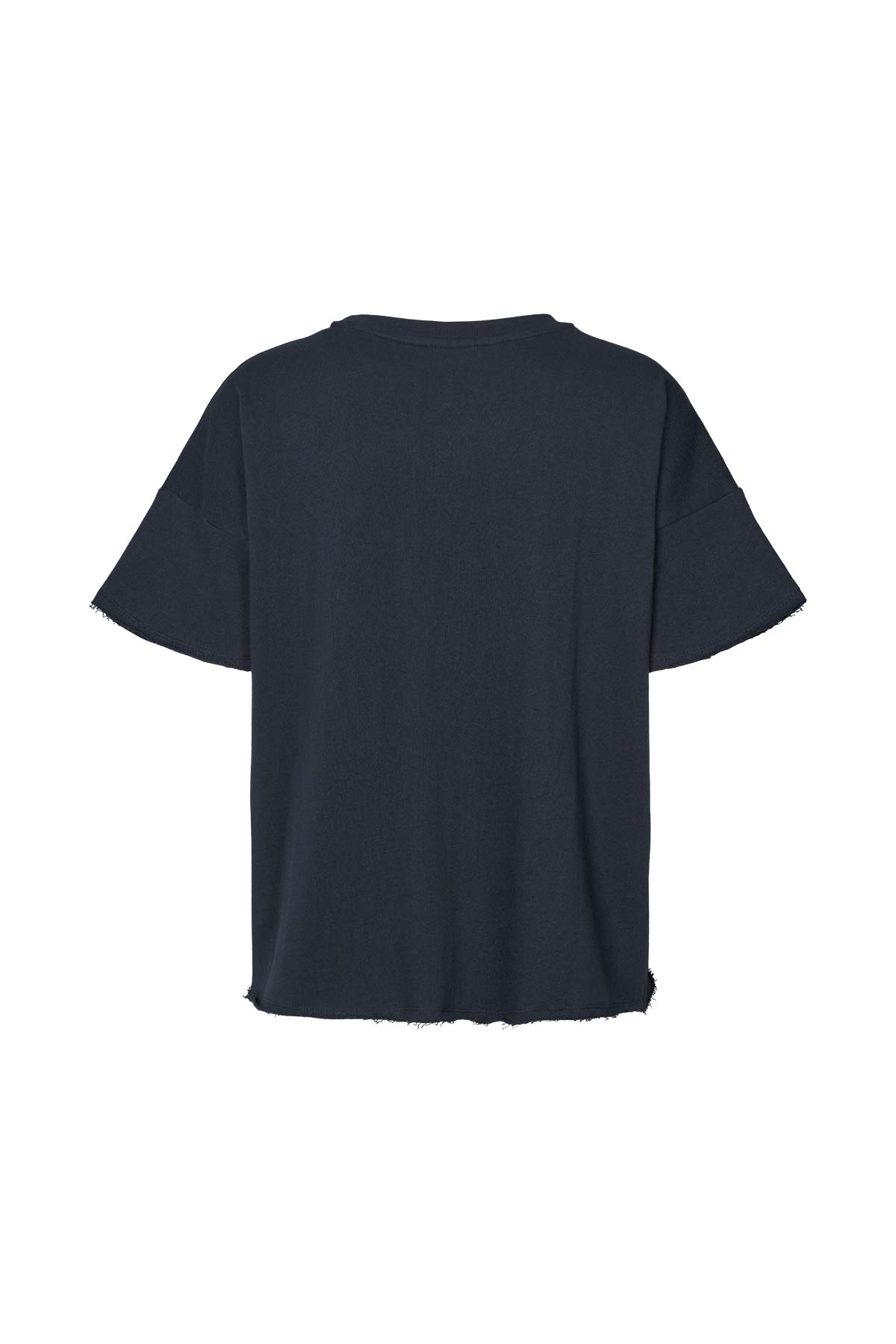 Light stretch cropped t-shirt - Margot I Navy