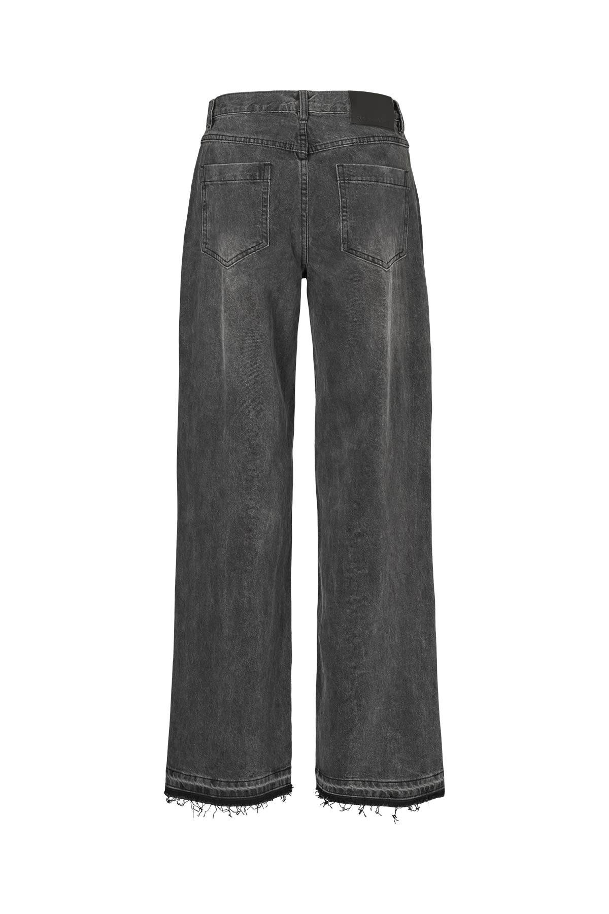 Denim black straight pants - Fellini I Washed black denim