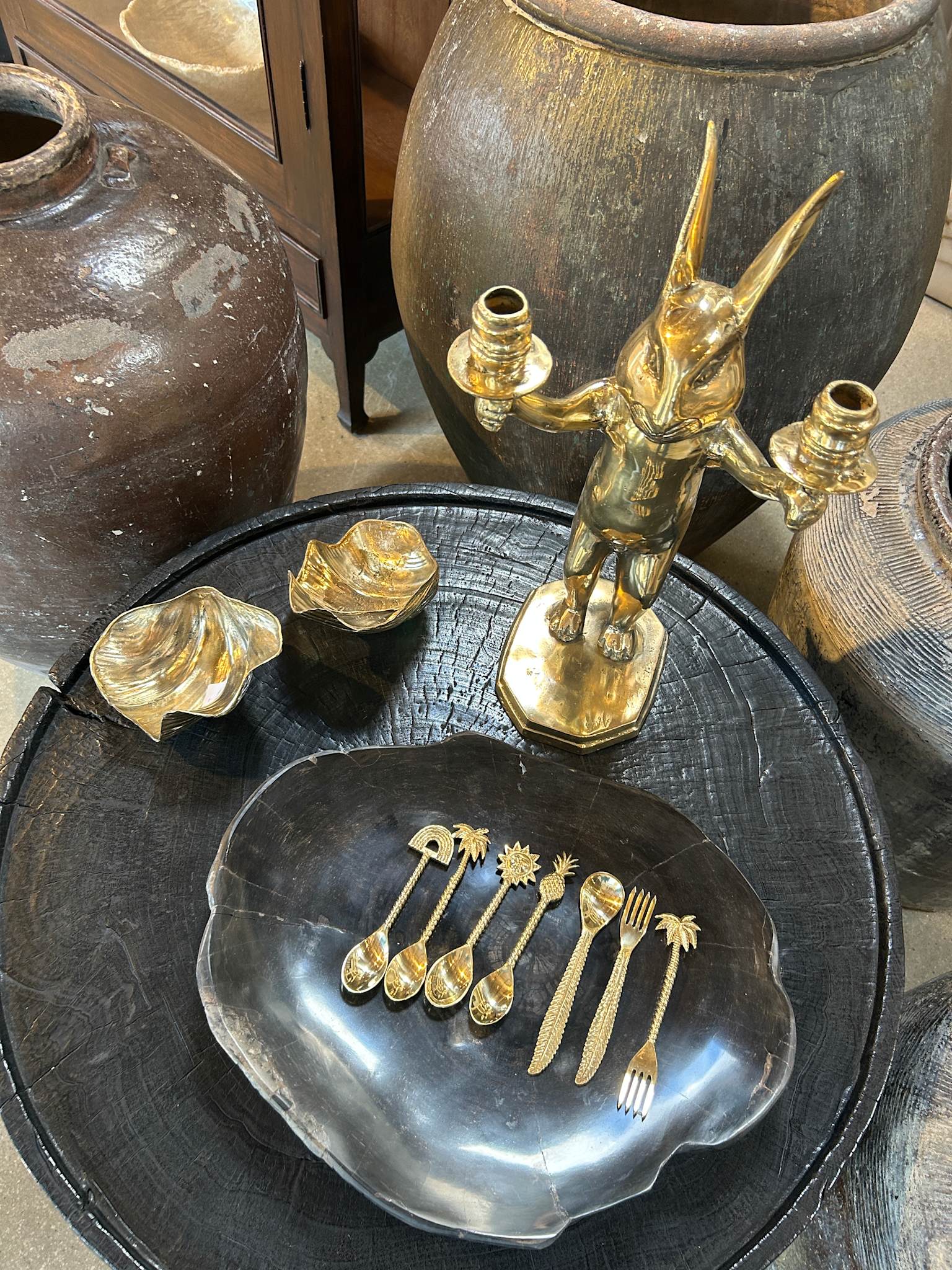 Brass Bunny Candlestick - Rabens Apartment I Brass