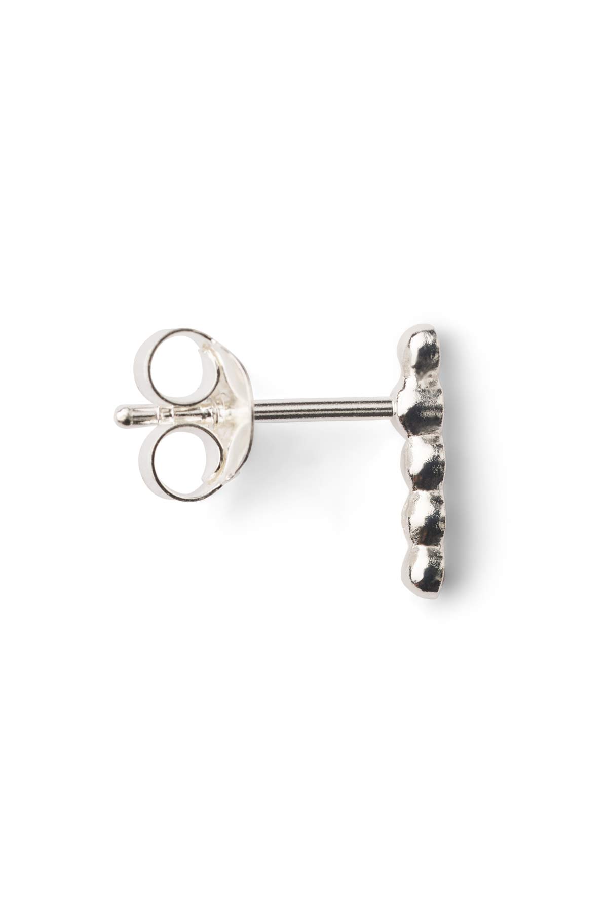 Diamond ear stud - Rabens Momento I Silver w/ Champaign diamond