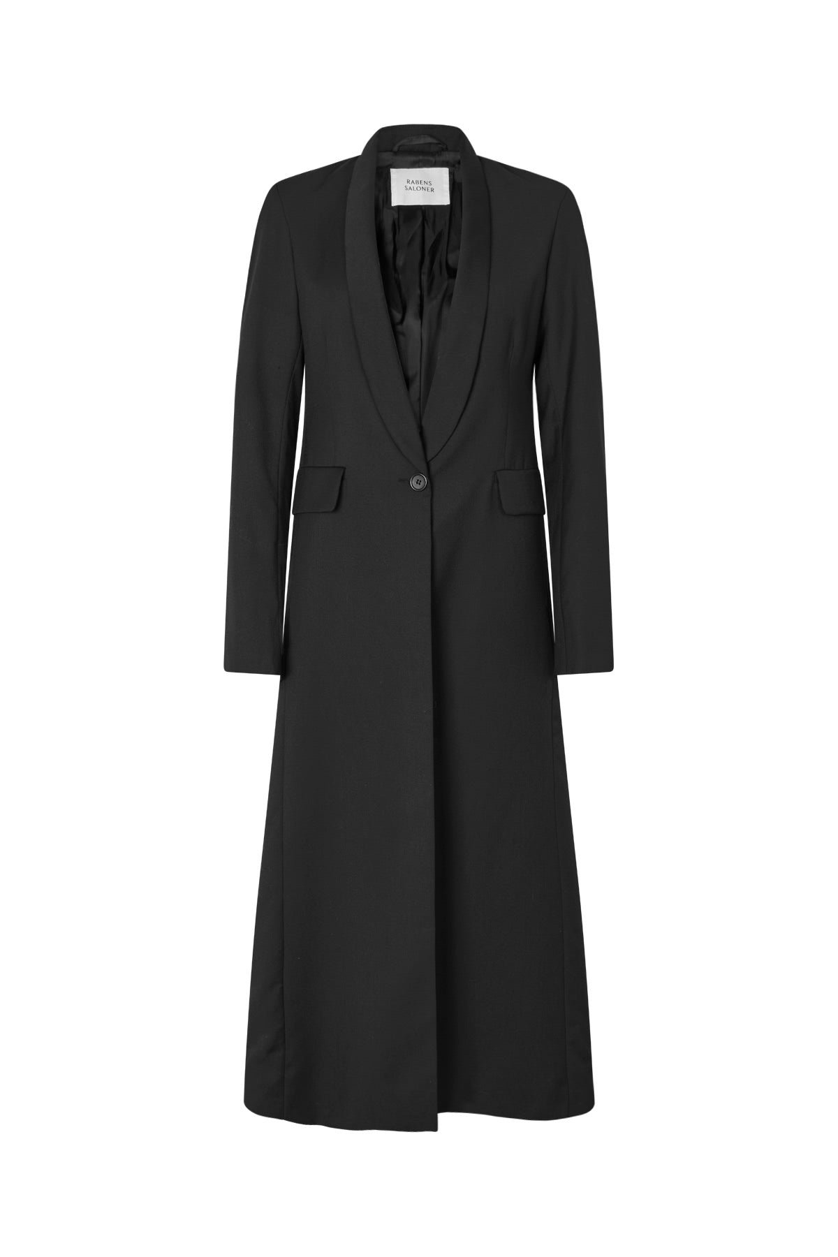 Talma - Smooth tailoring long jacket I Black