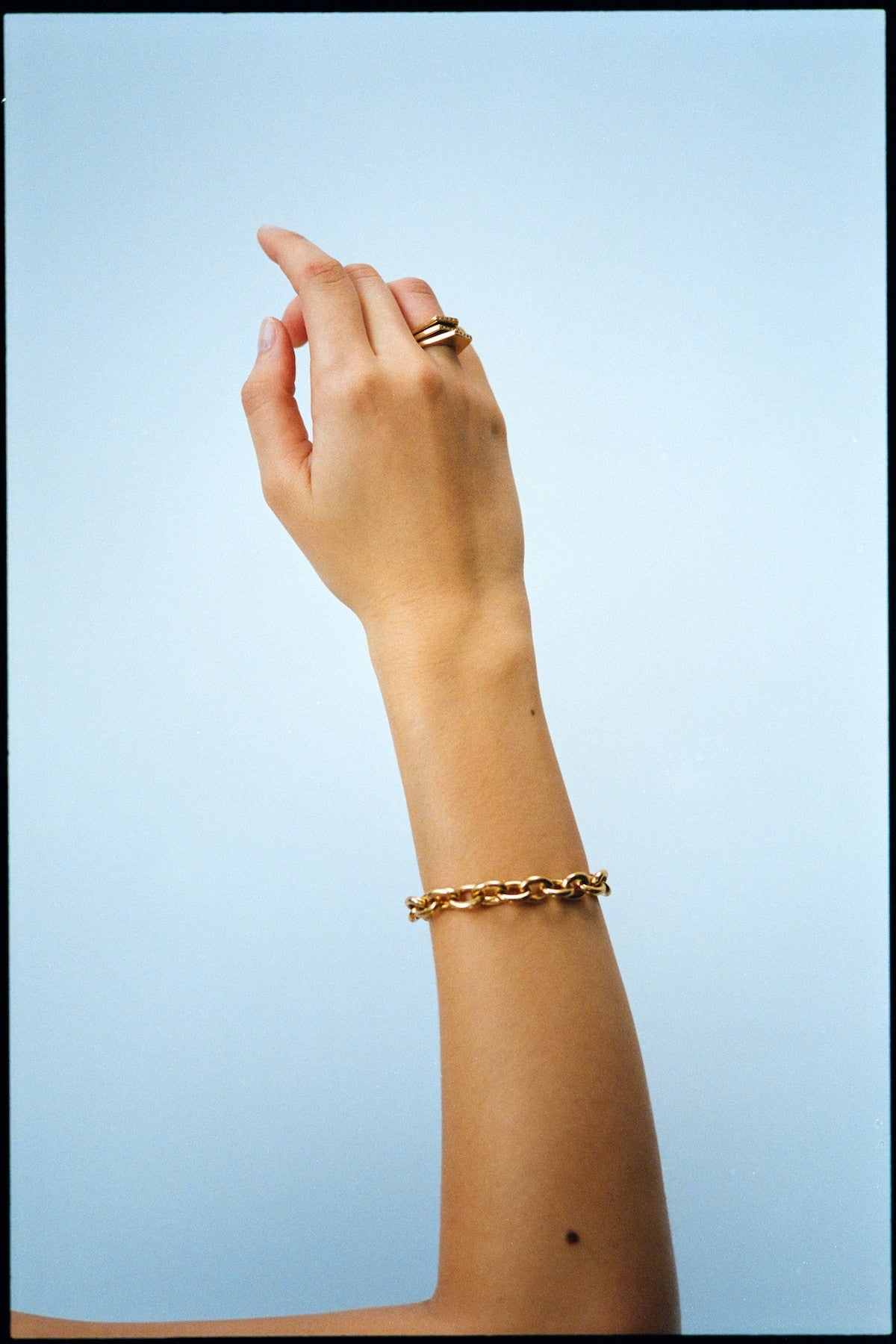 Diamond ring small - Rabens Momento I Gold w/ Champaign diamond