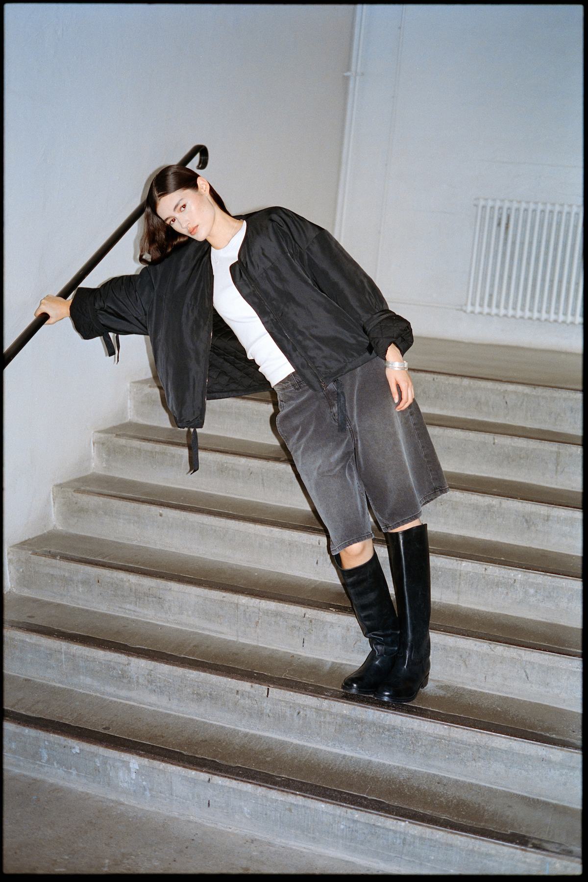 Leather riding boot - Marit I Black