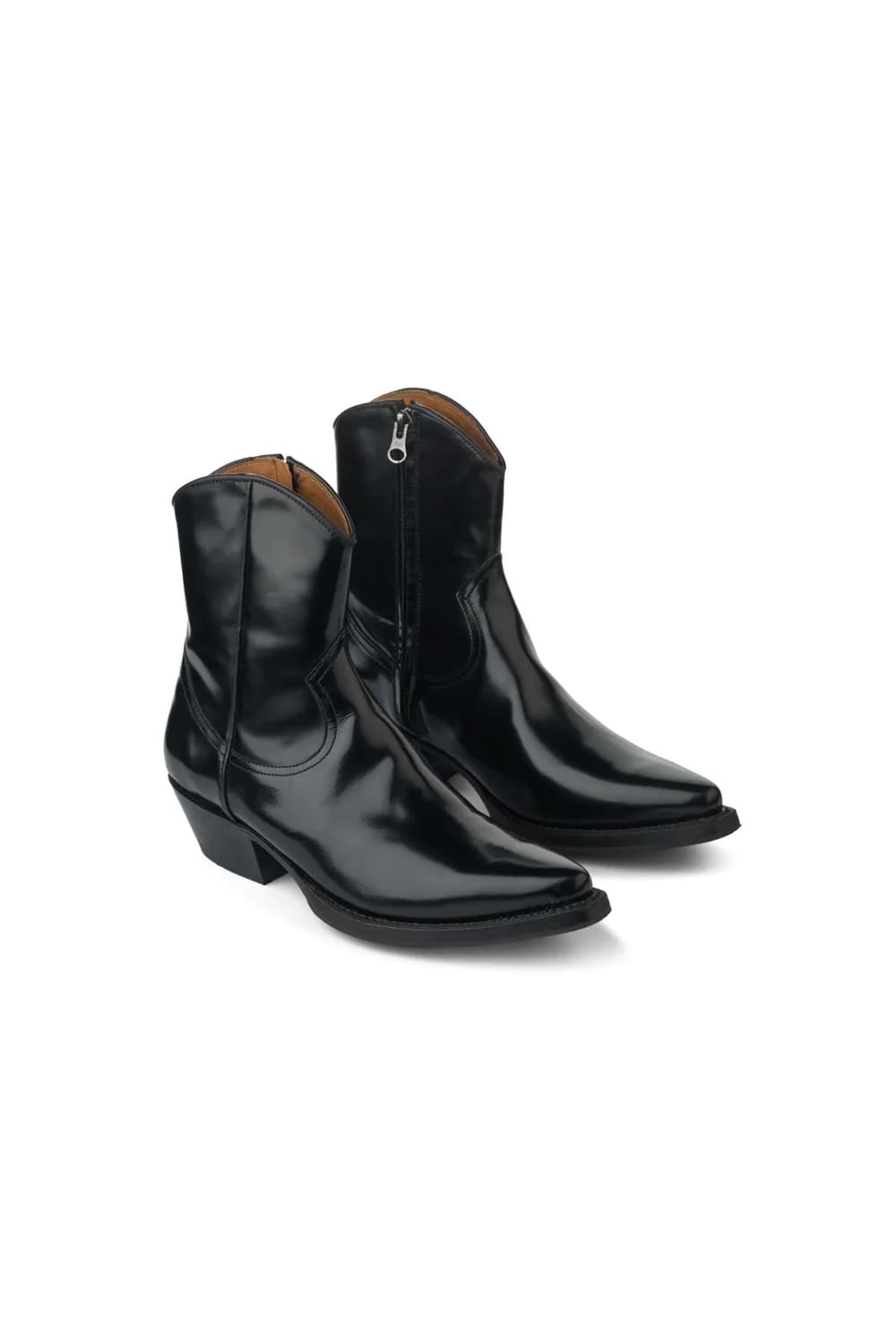 Western zip boot - Erla I Black
