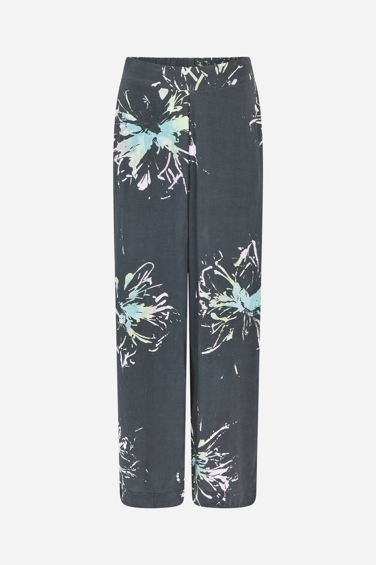 Alisa - Lumiére wide leg pants I Iron grey