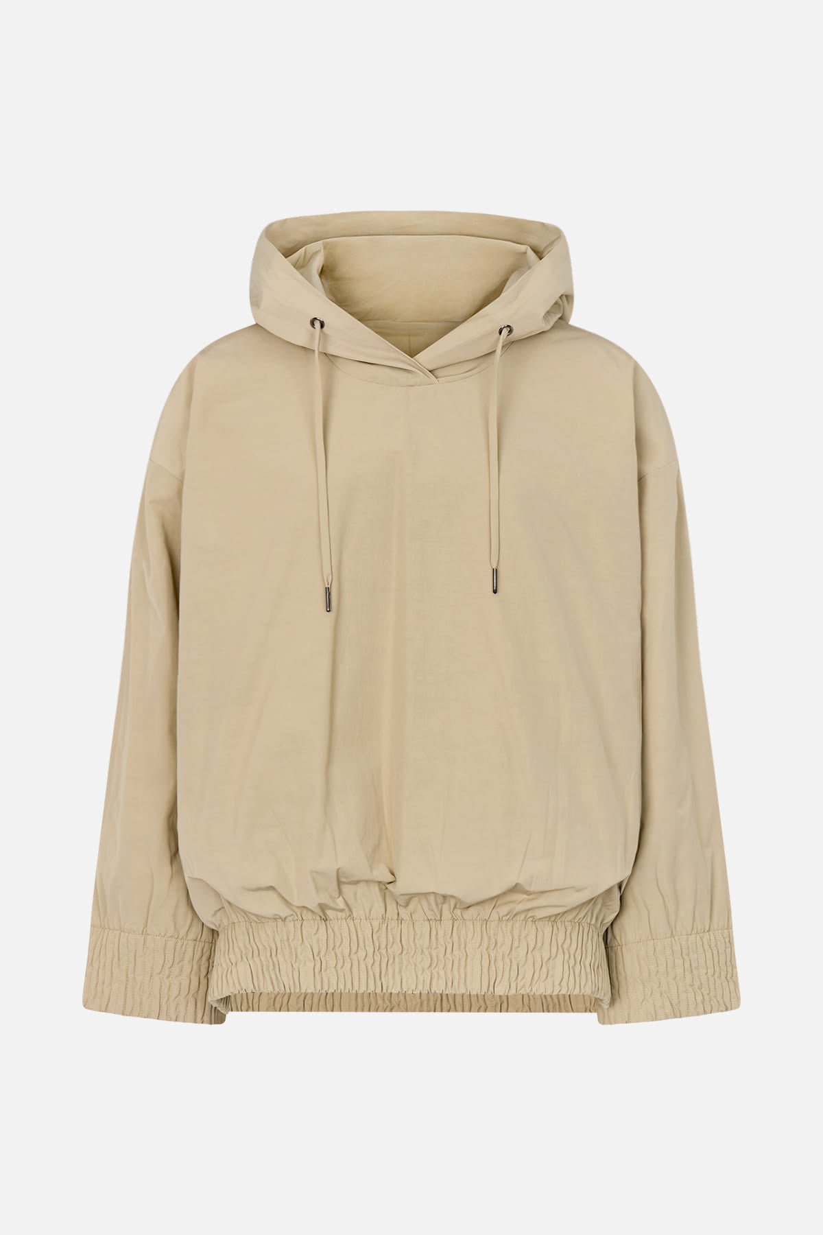 Clair - Weightless smocked tunic jacket I Dark chalk