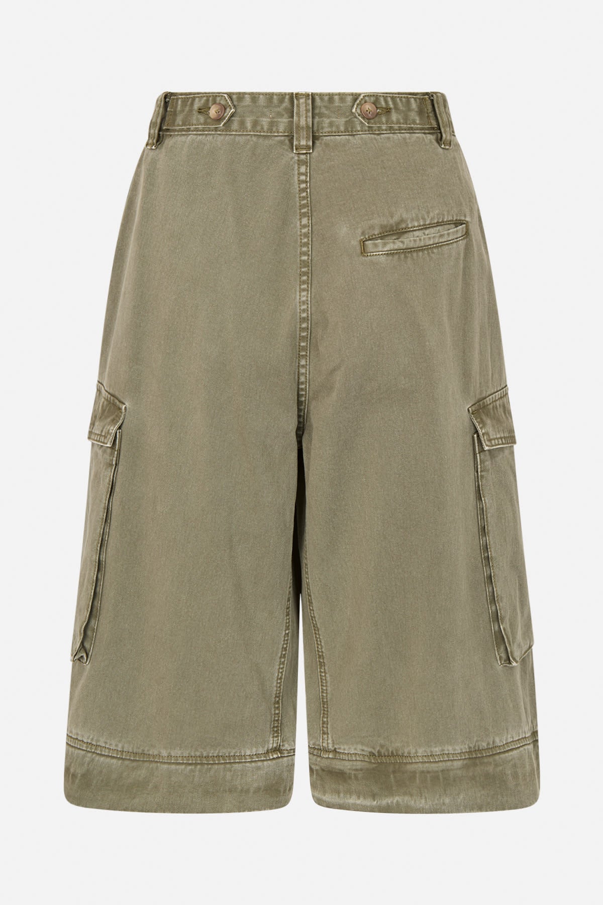 Frema - Canvas cargo pants I Washed sage