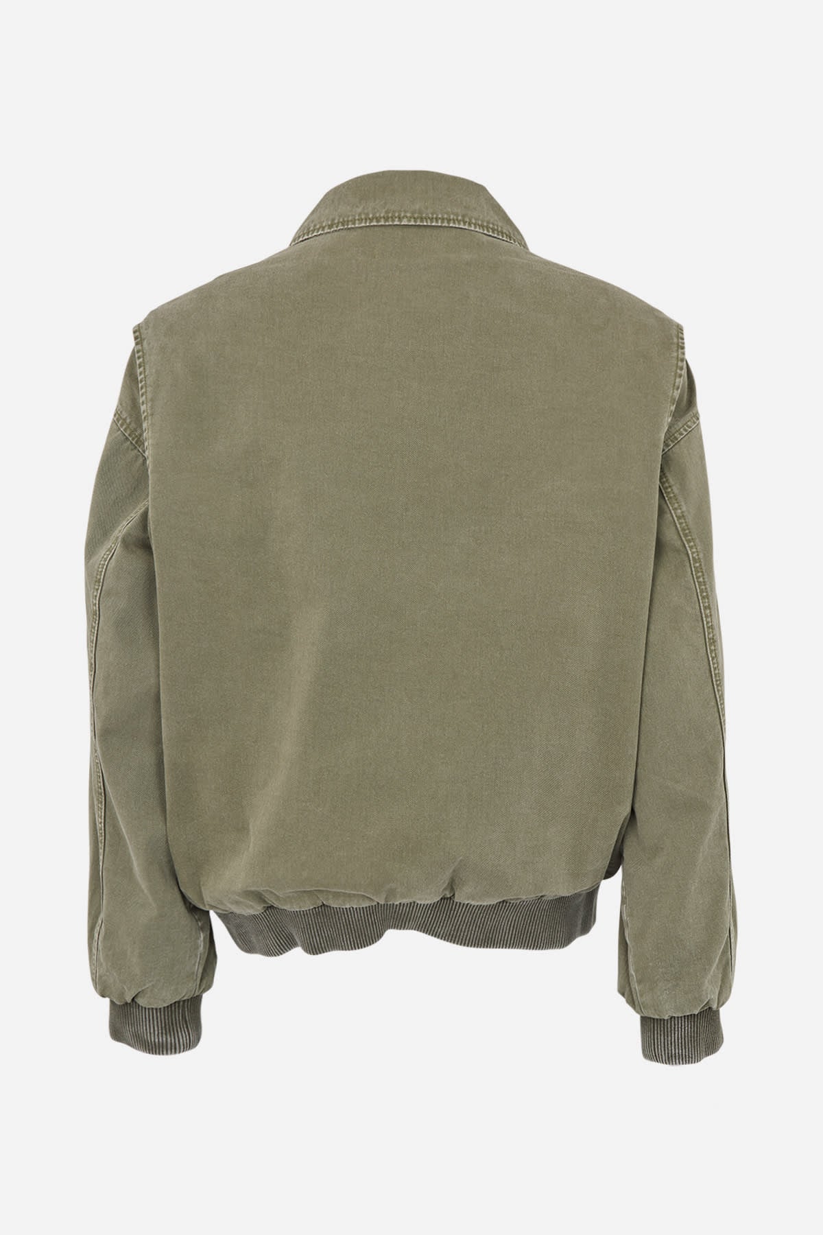 Ezmira - Canvas padded bomber I Washed sage