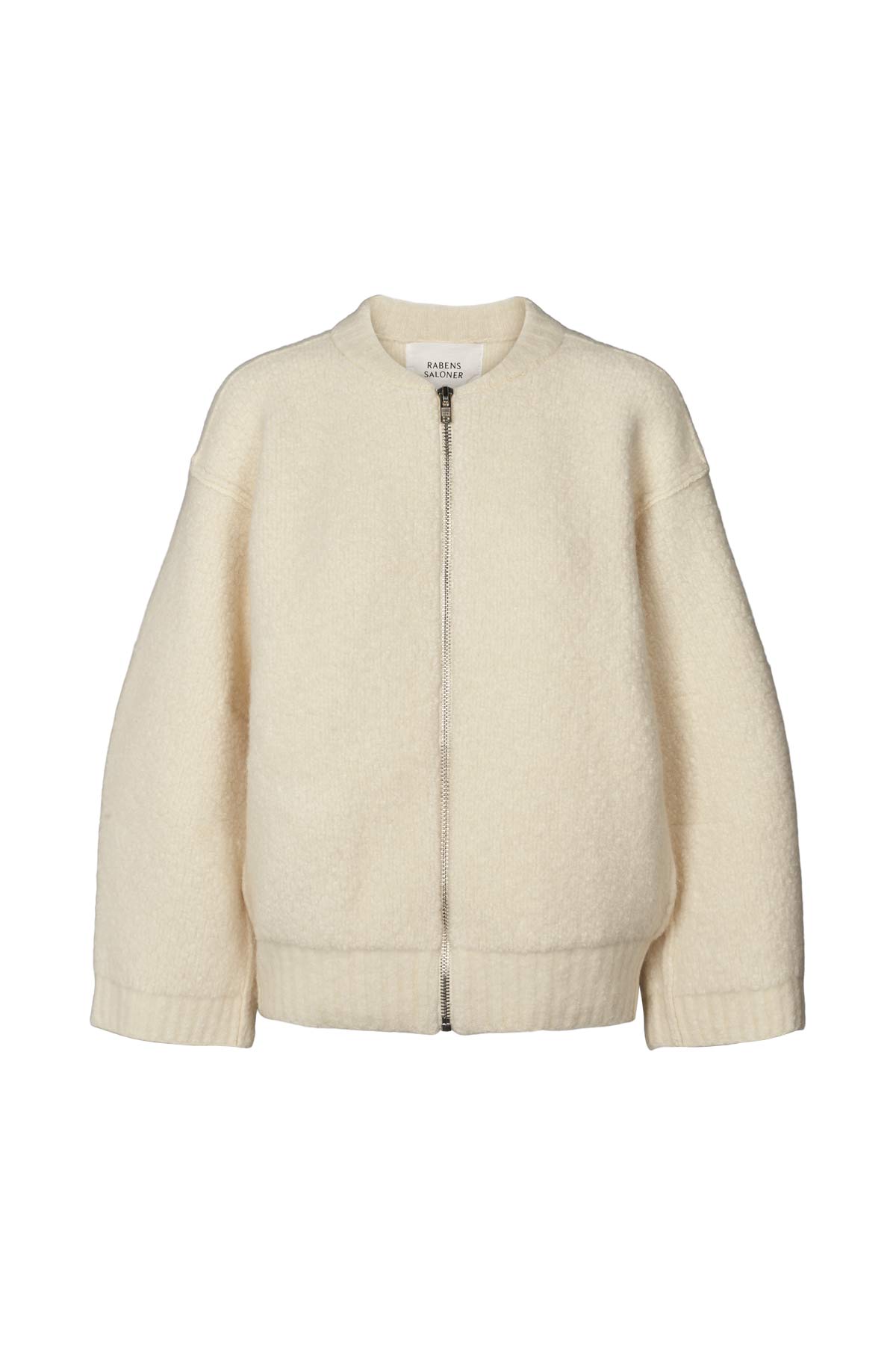 Sheep knit bomber jacket - Sig I Chalk