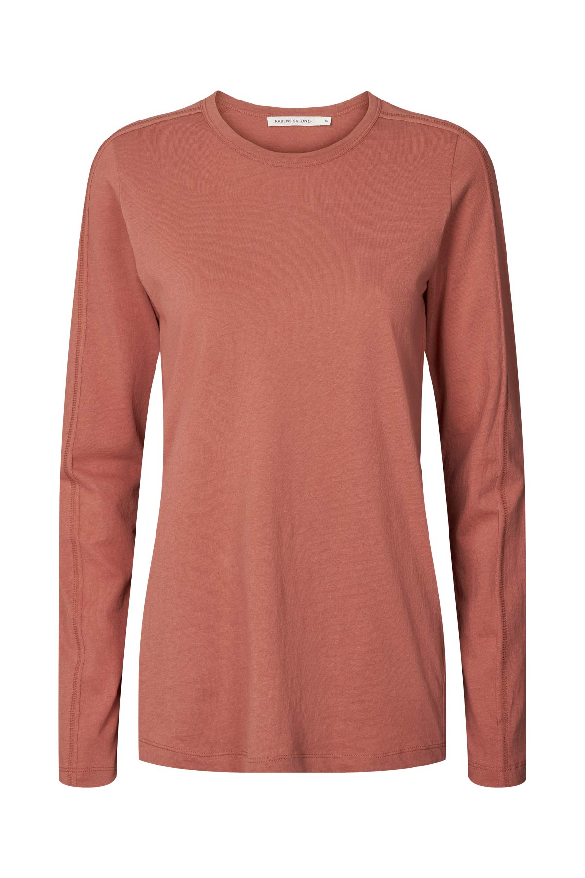 Vintage jersey long sleeve top - Jacka I Russet Burgundy