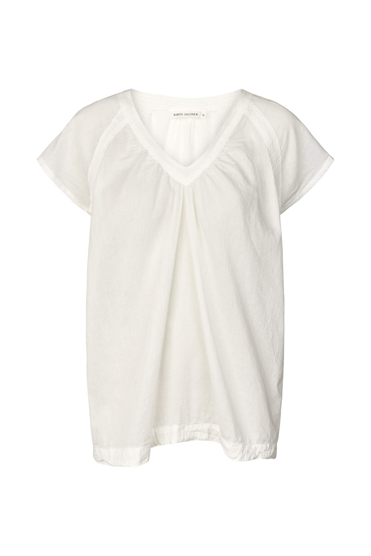 Cotton V-neck top - Dipsy I White