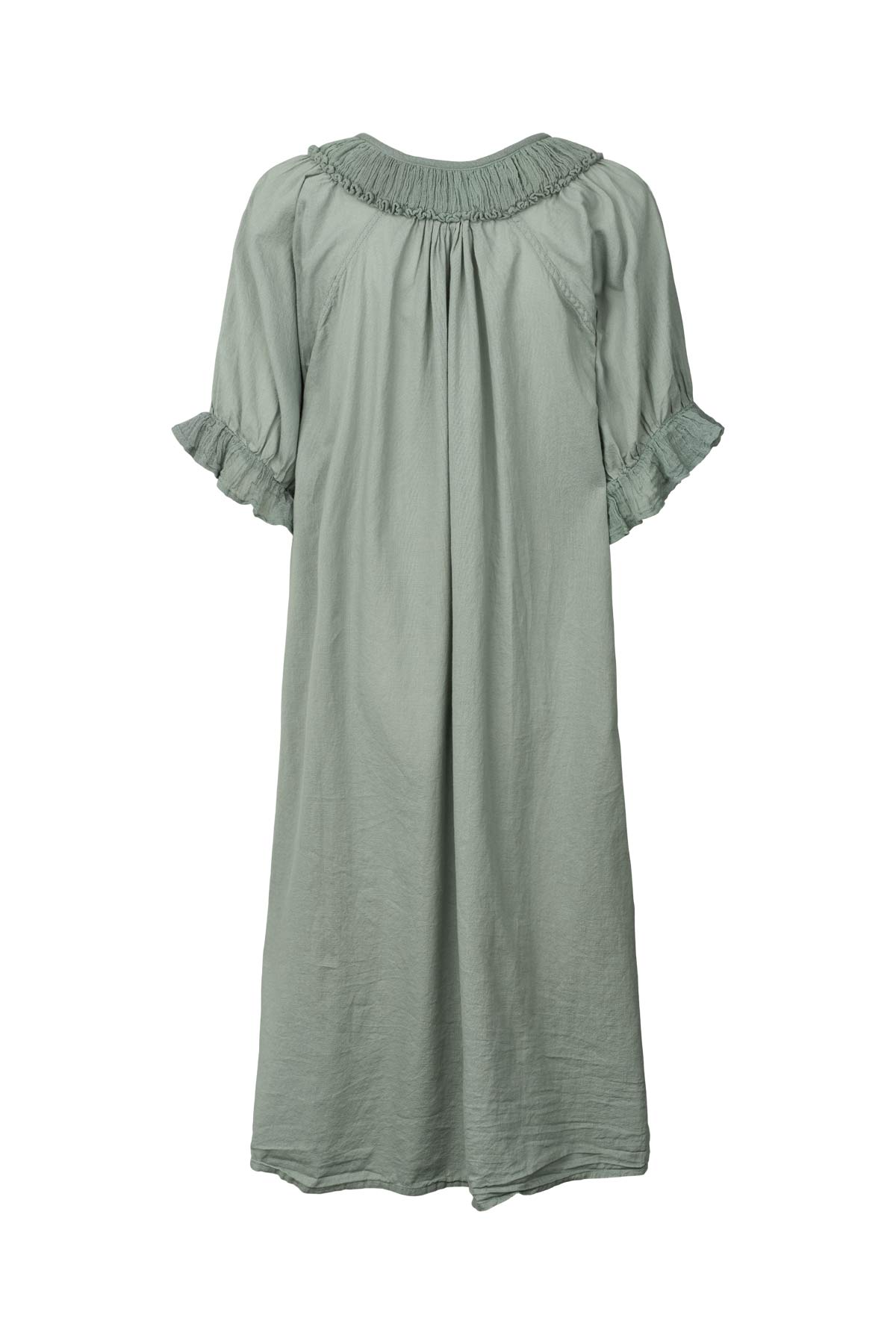 Cotton short angel dress - Dortia I Sage