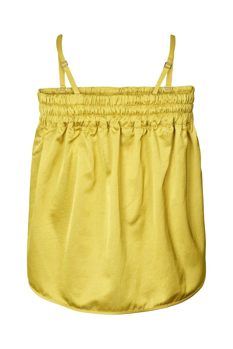 Techno drape bustier - Paris I Acid yellow