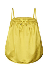 Techno drape bustier - Paris I Acid yellow