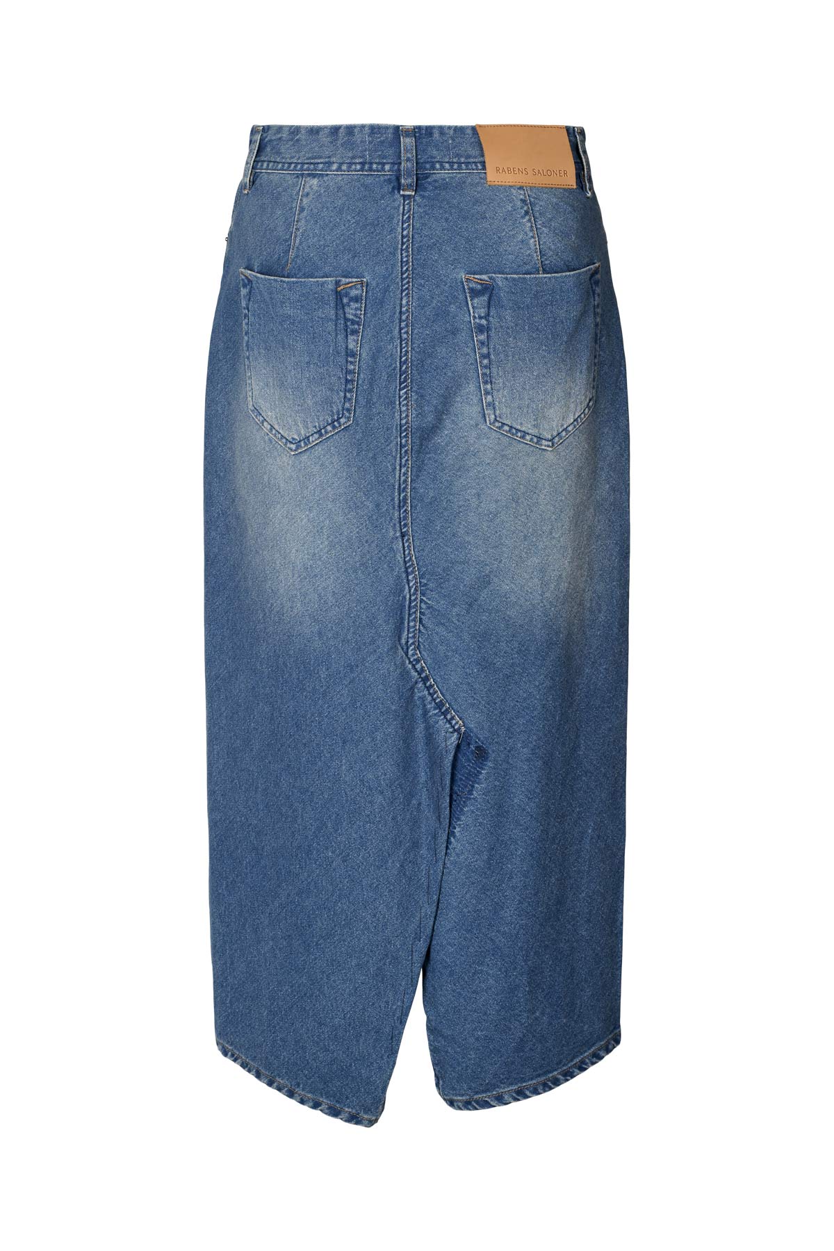 Denim fitted skirt - Ramone I Washed indigo