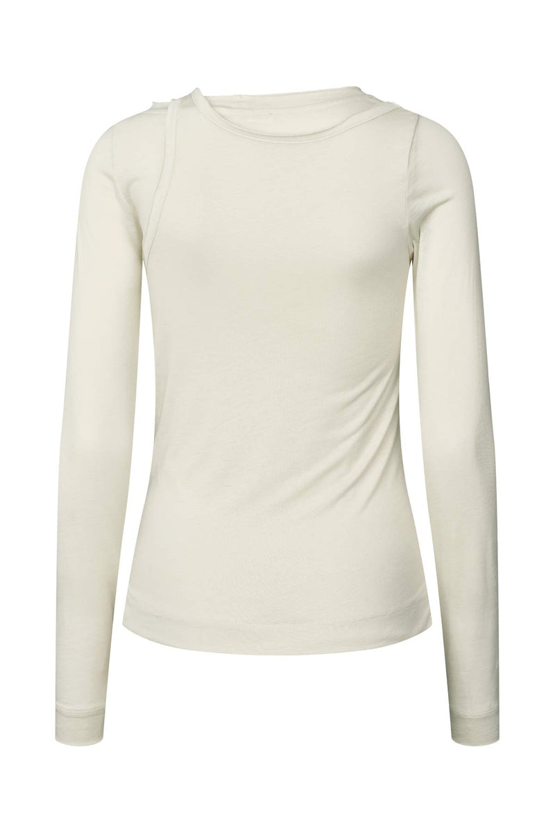 Double jersey long sleeve top - Destiny I Dirty chalk