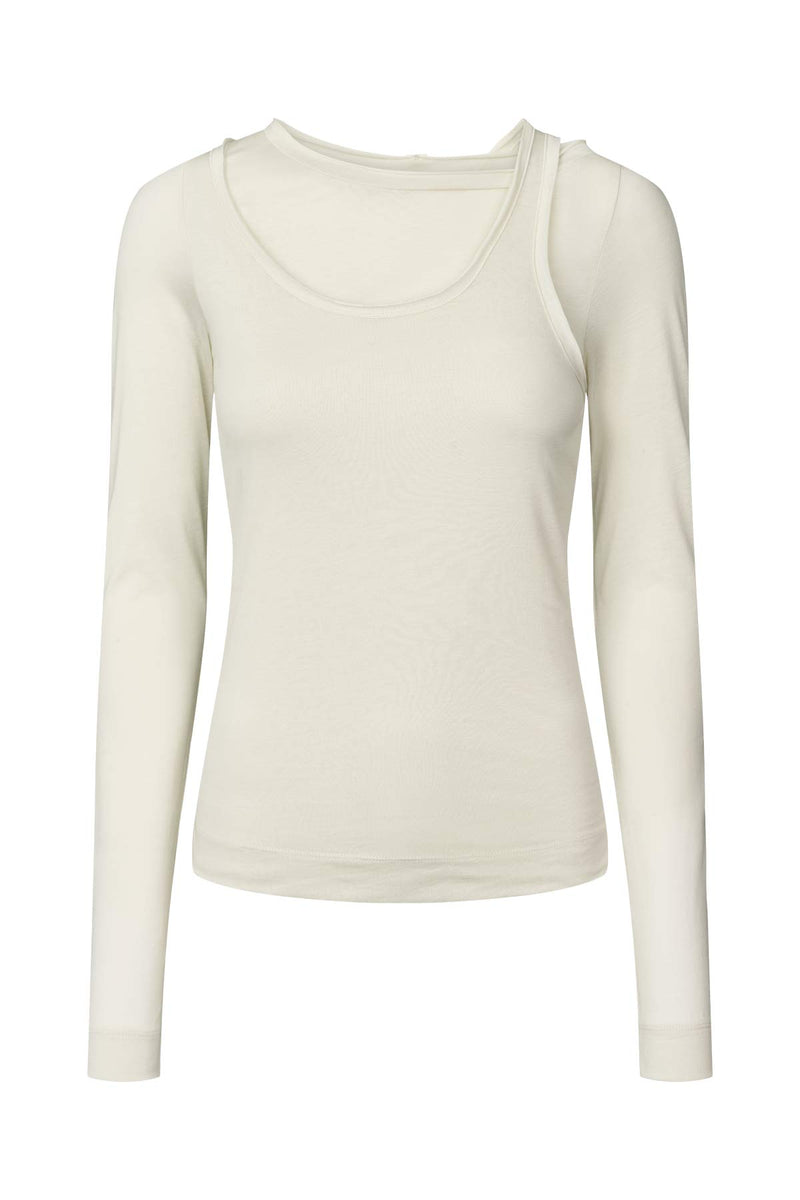 Double jersey long sleeve top - Destiny I Dirty chalk