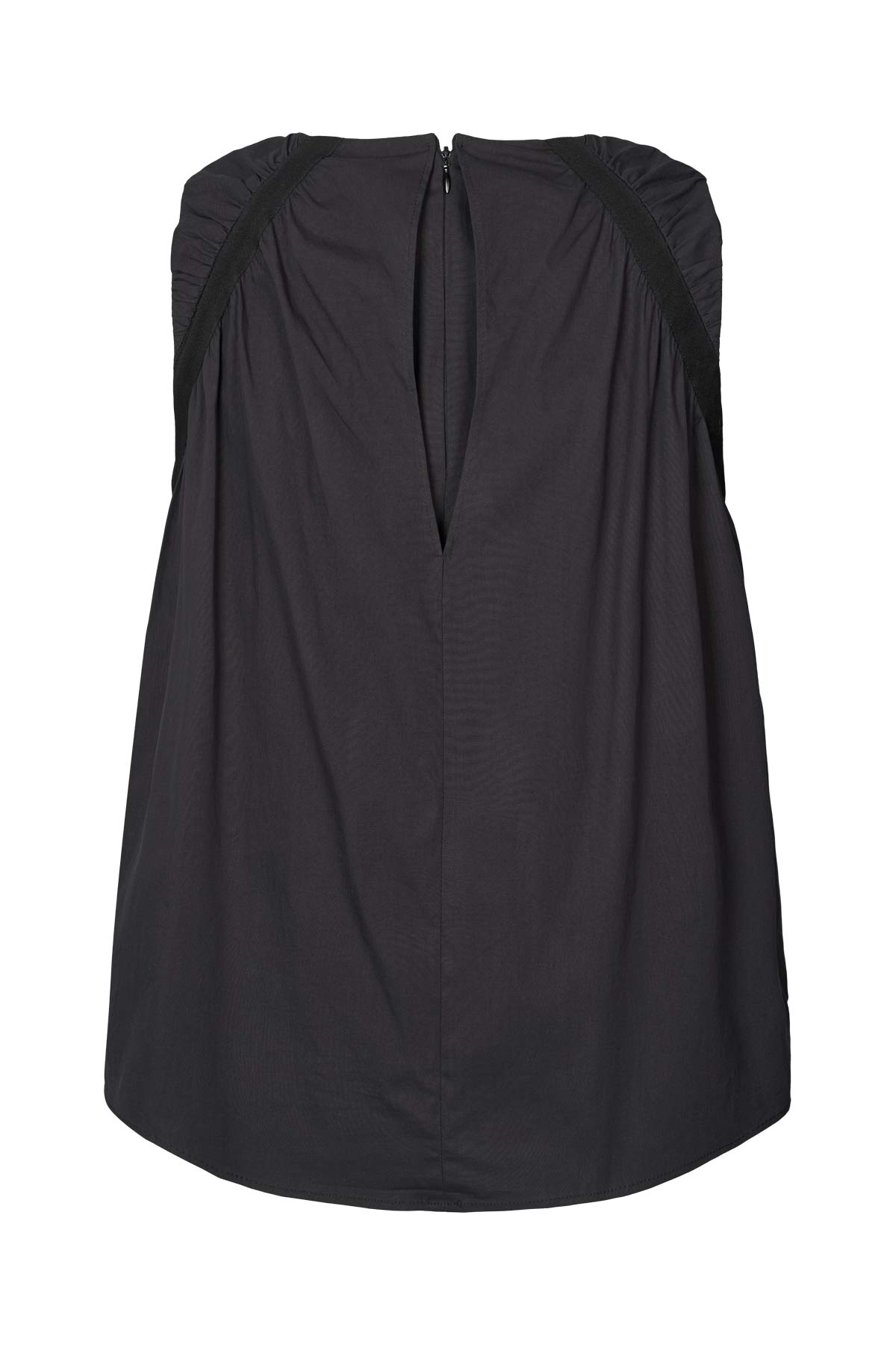 Papery gathered top - Aio I Black